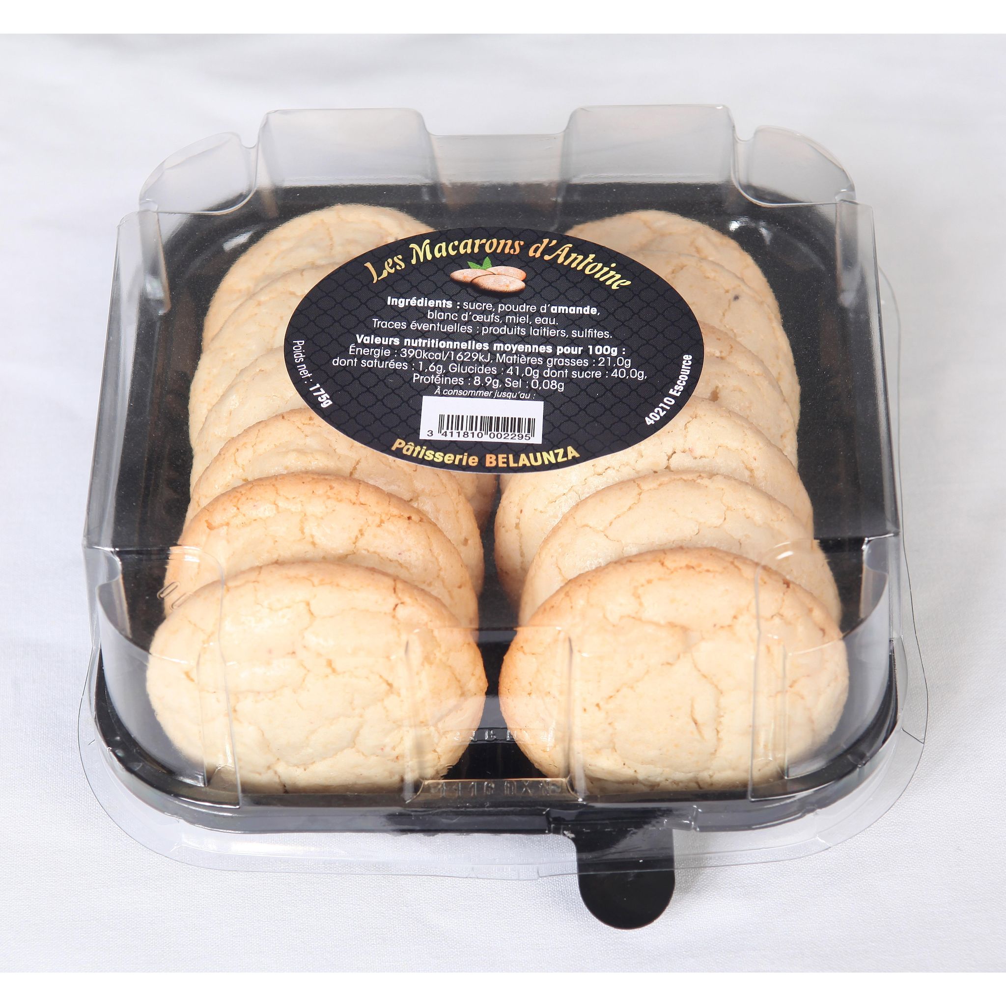 PATISSERIE BELAUNZA Les macarons d'Antoine 175g