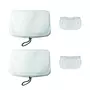 POLTI Kit de 2 serpillières et 2 bonnettes PAEU0307 - Blanc