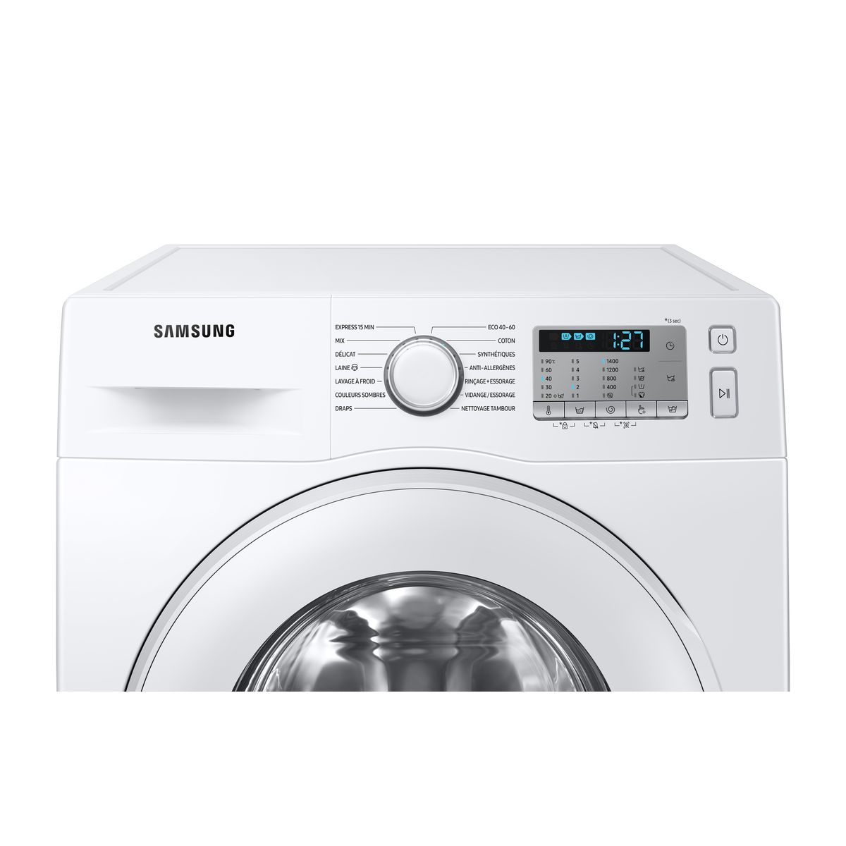 Voir la diapositive 2 : SAMSUNG Lave linge hublot WW90TA046TH, 9 kg, 1400 T/min