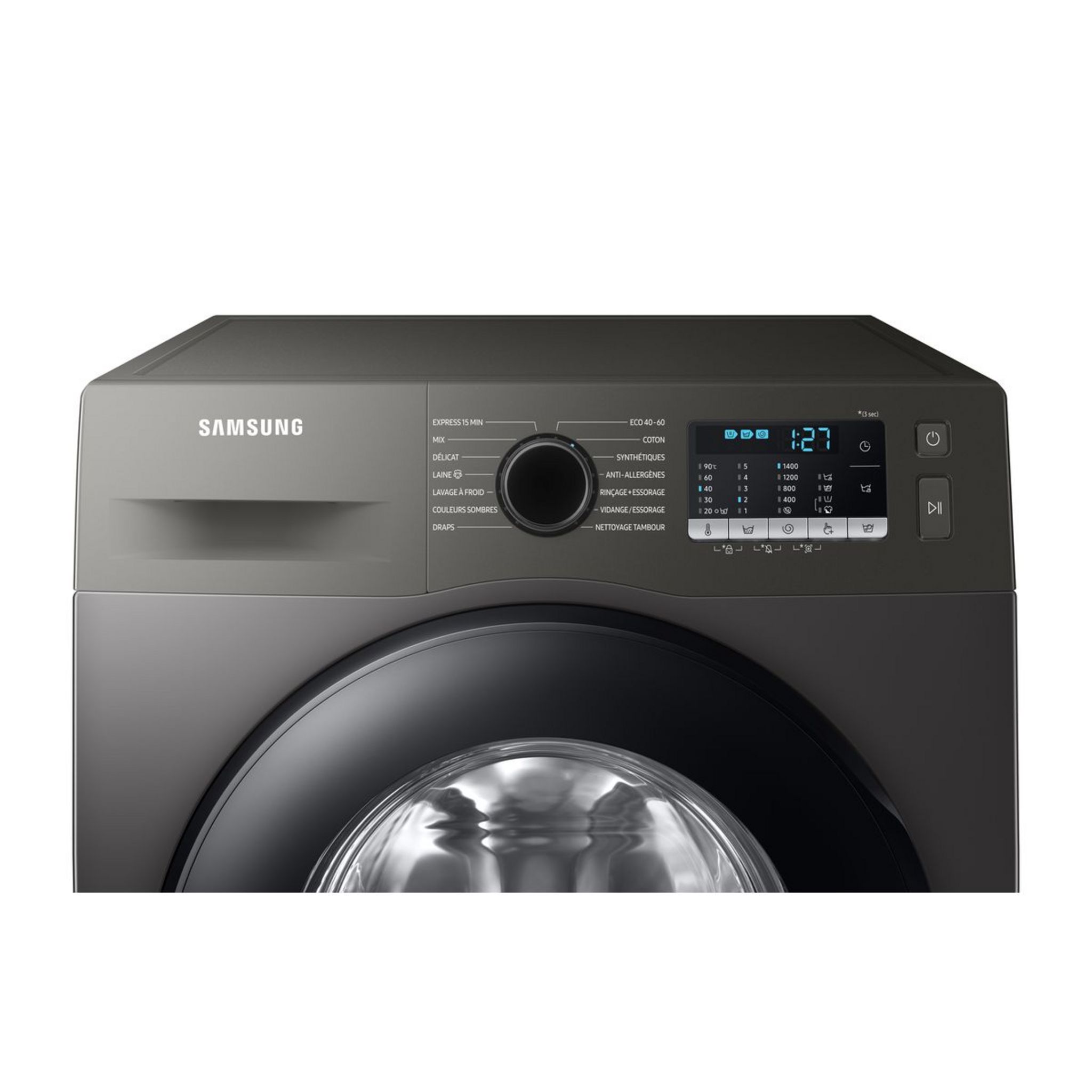 Voir la diapositive 10 : SAMSUNG Lave linge hublot WW70TA046AX, 7 kg, 1400 T/min