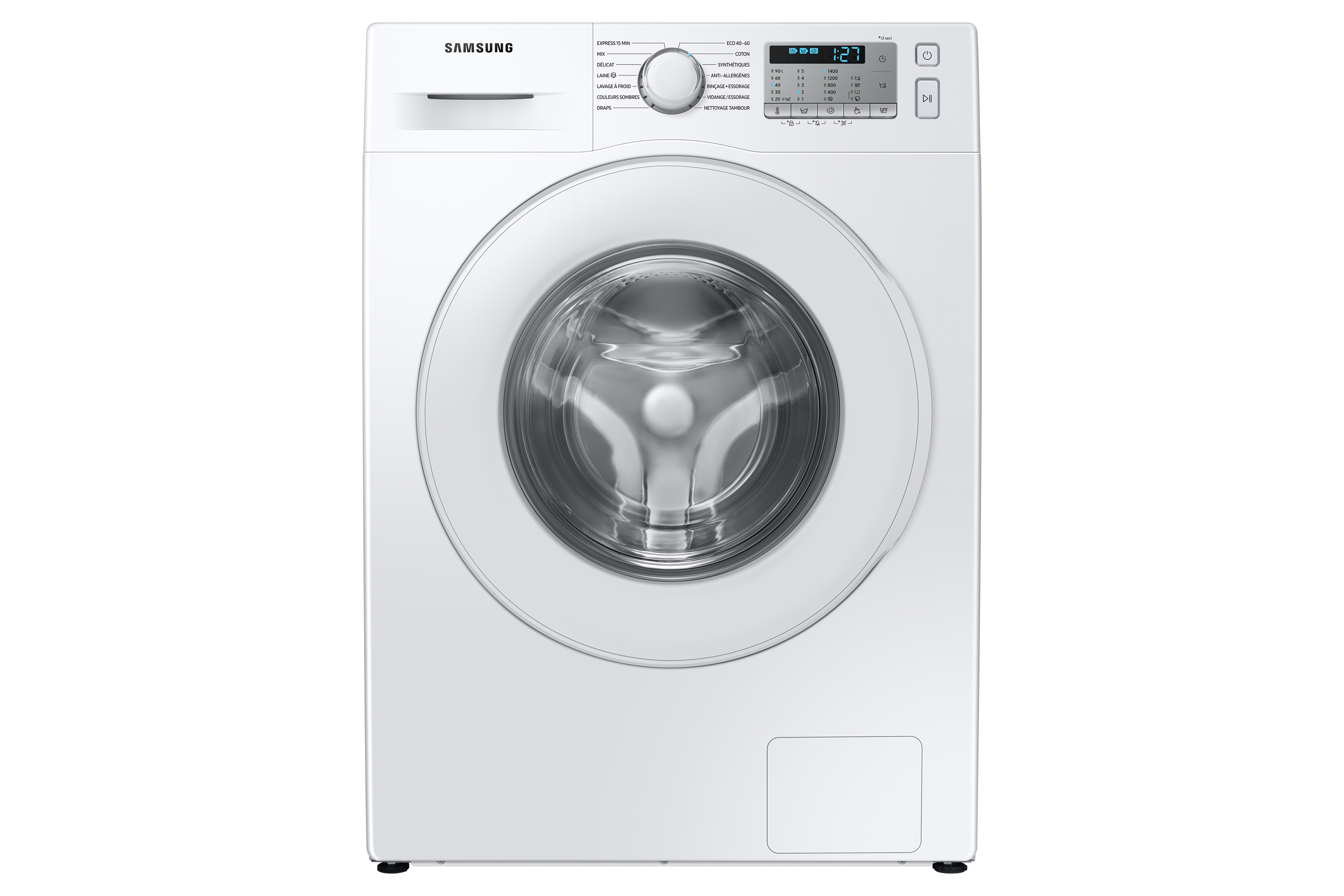 Voir la diapositive 11 : SAMSUNG Lave linge hublot WW80TA046TH, 8 kg, 1400 T/min