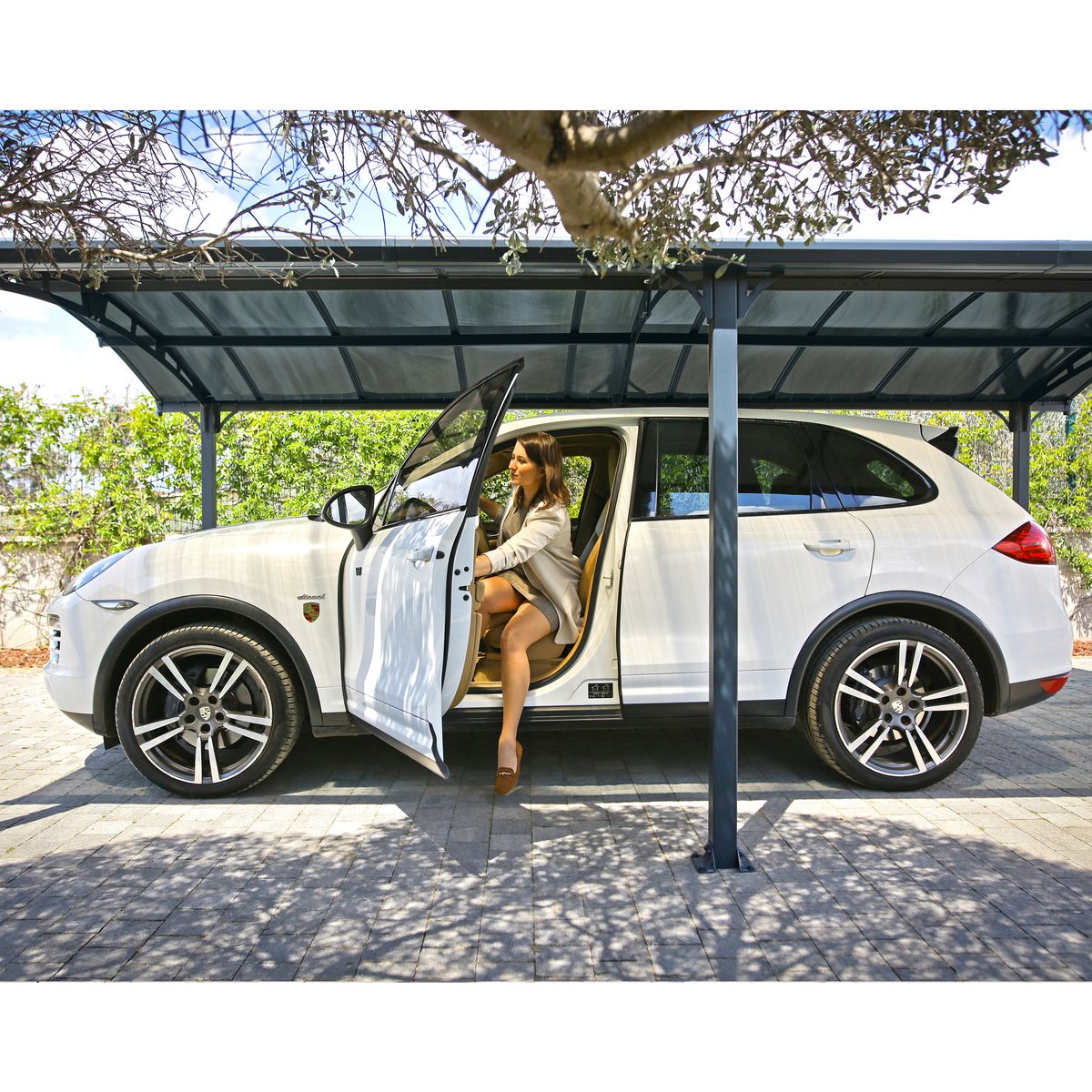 PALRAM Carport Aluminium - Anthracite - ARCADIA 4300