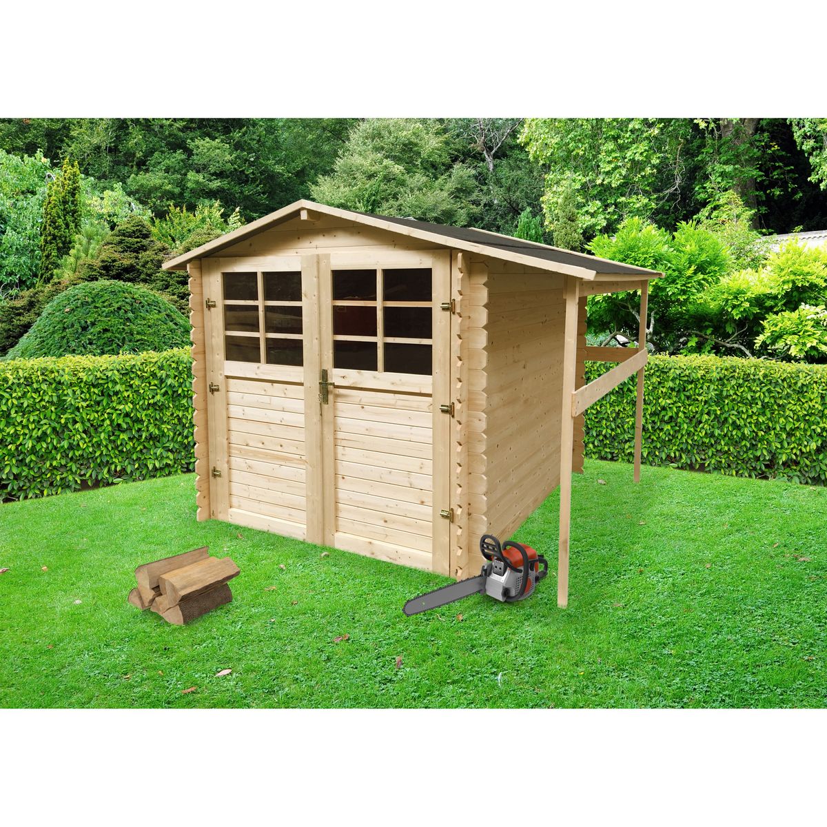 SOLID Abri de jardin bois - 3,7m²