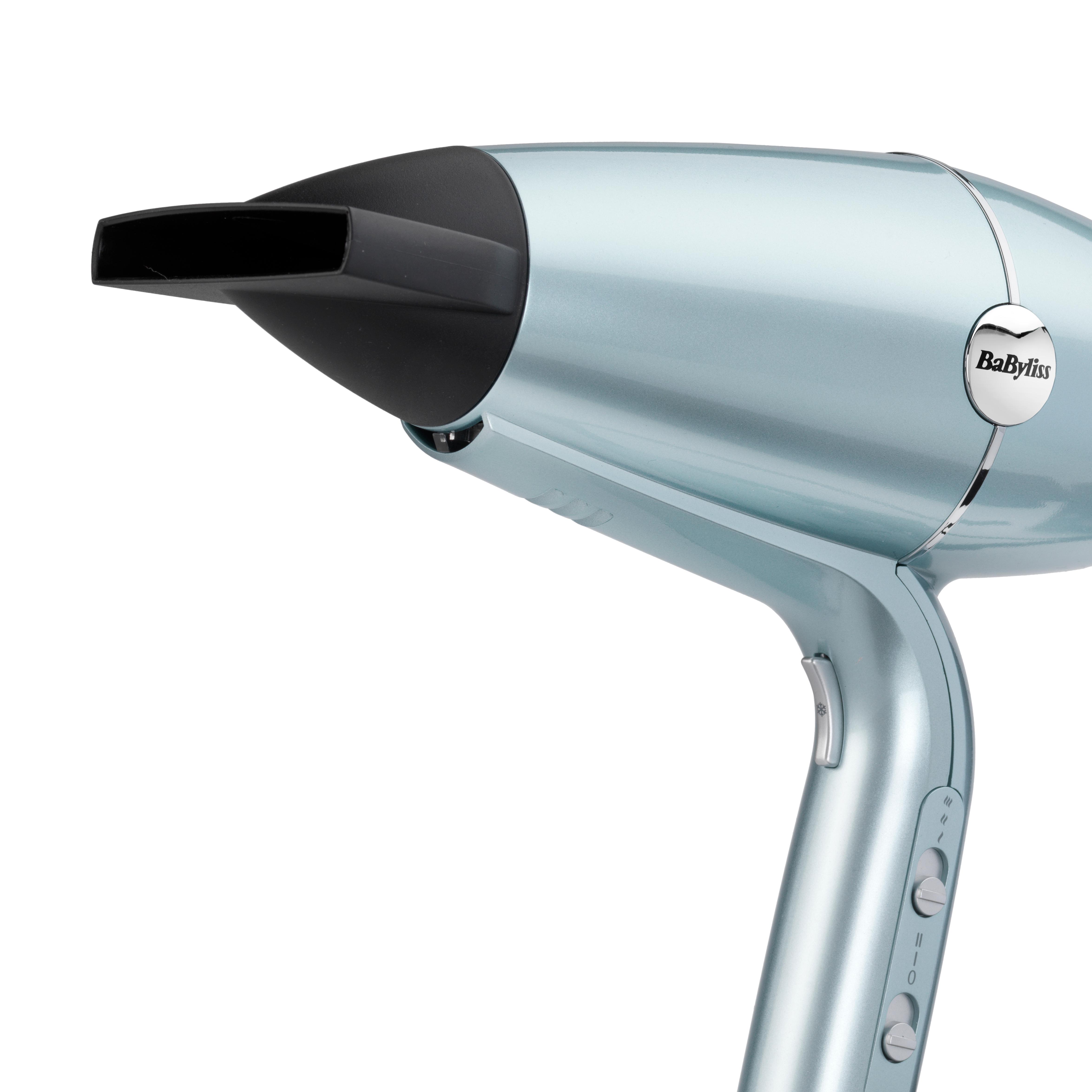 Voir la diapositive 13 : BABYLISS Sèche cheveux avec diffuseur fonction ionique Hydro-fusion D773DE - Gris