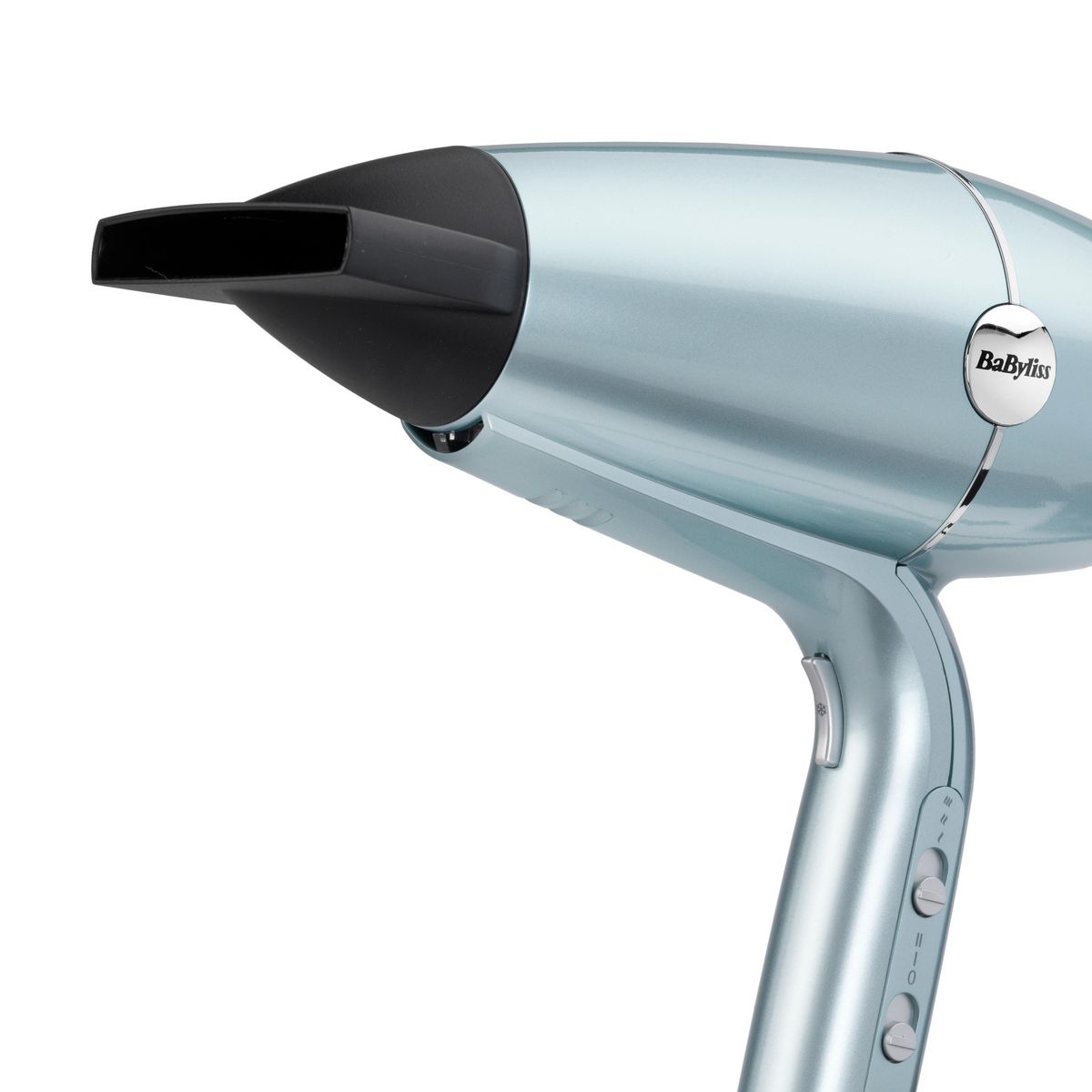 BABYLISS Sèche cheveux avec diffuseur fonction ionique Hydro-fusion D773DE - Gris