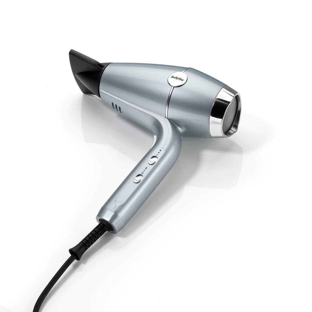 BABYLISS Sèche cheveux avec diffuseur fonction ionique Hydro-fusion D773DE - Gris