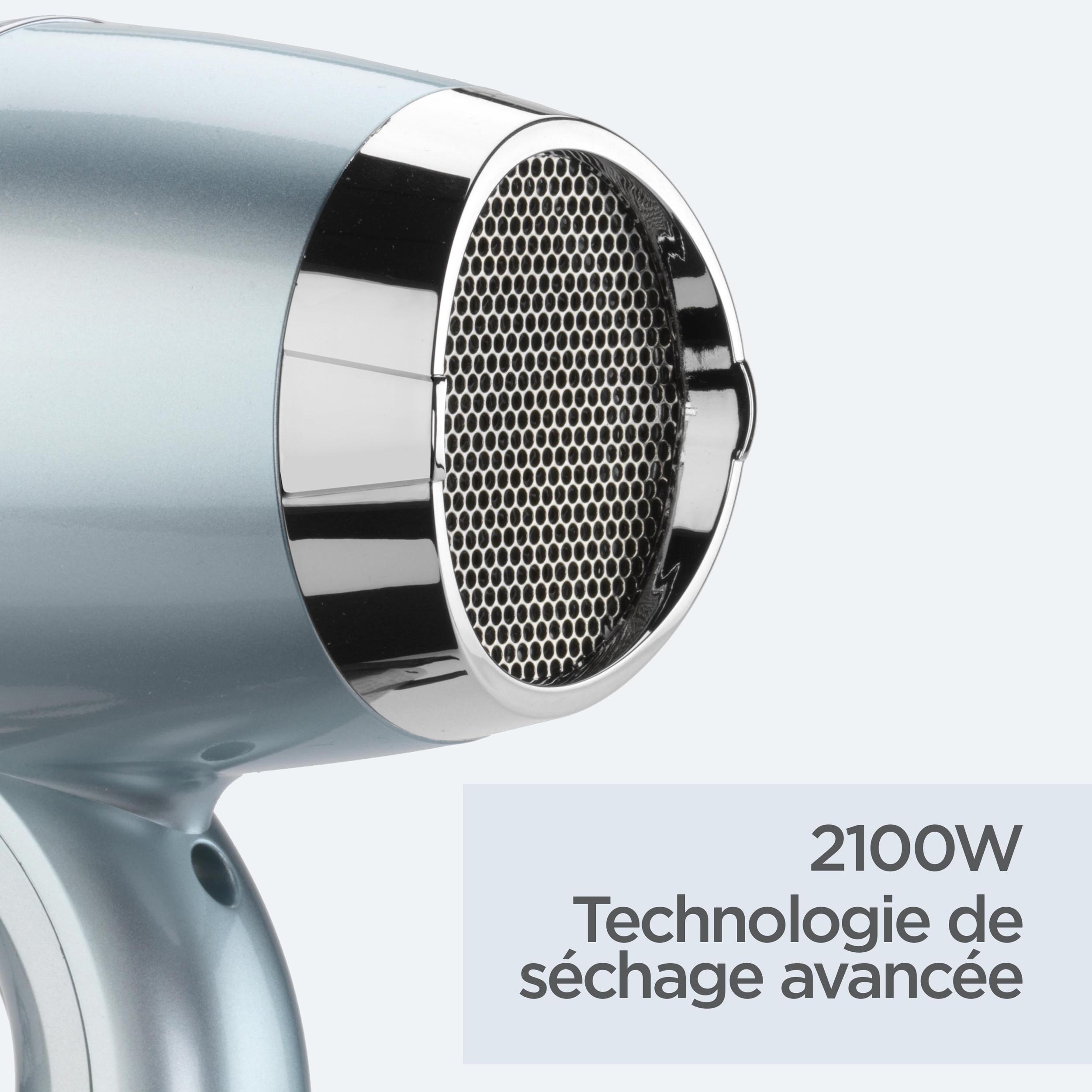 Voir la diapositive 5 : BABYLISS Sèche cheveux avec diffuseur fonction ionique Hydro-fusion D773DE - Gris