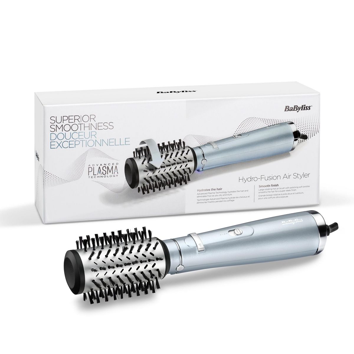 BABYLISS Brosse soufflante Hydro-fusion AS773E - Gris