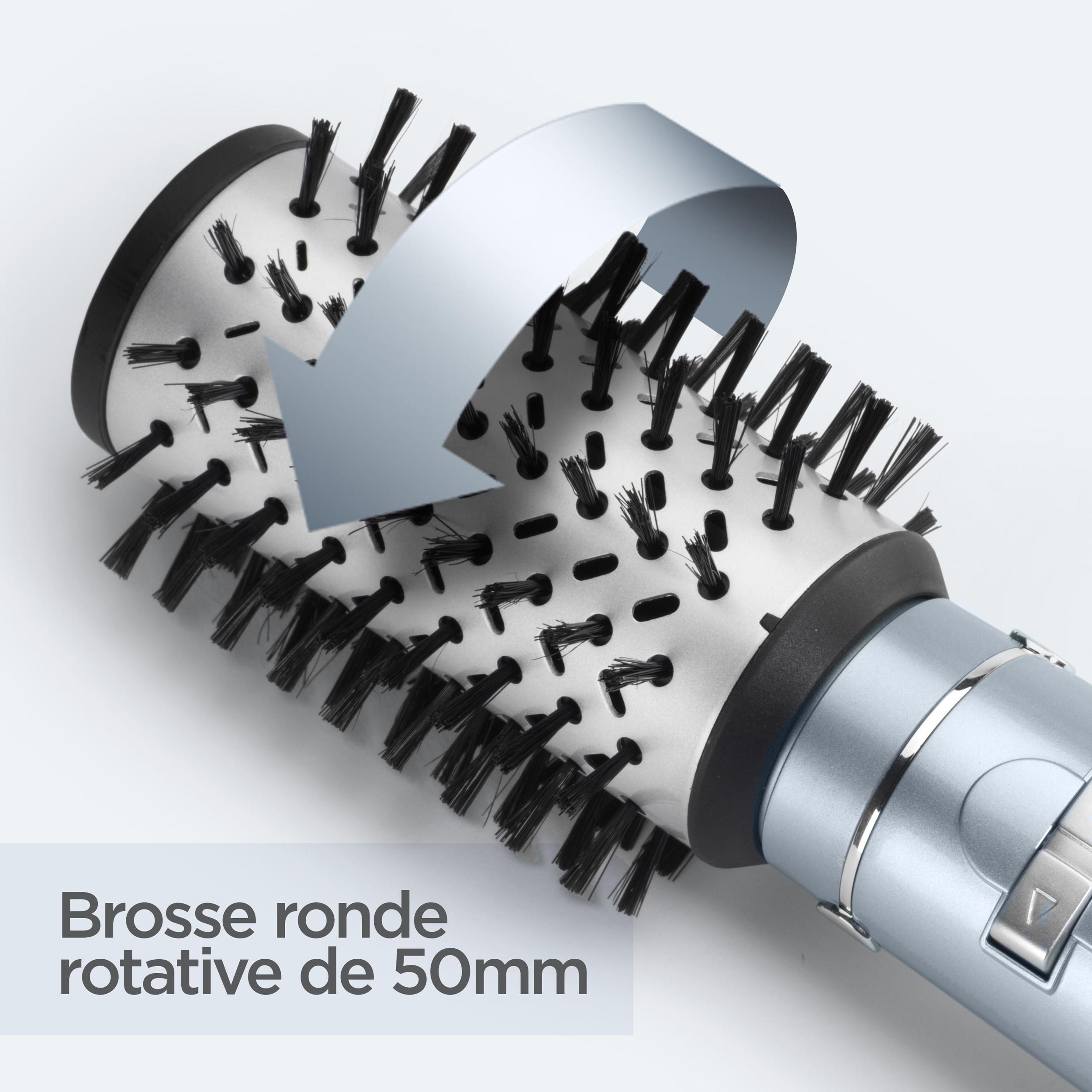 Voir la diapositive 3 : BABYLISS Brosse soufflante Hydro-fusion AS773E - Gris