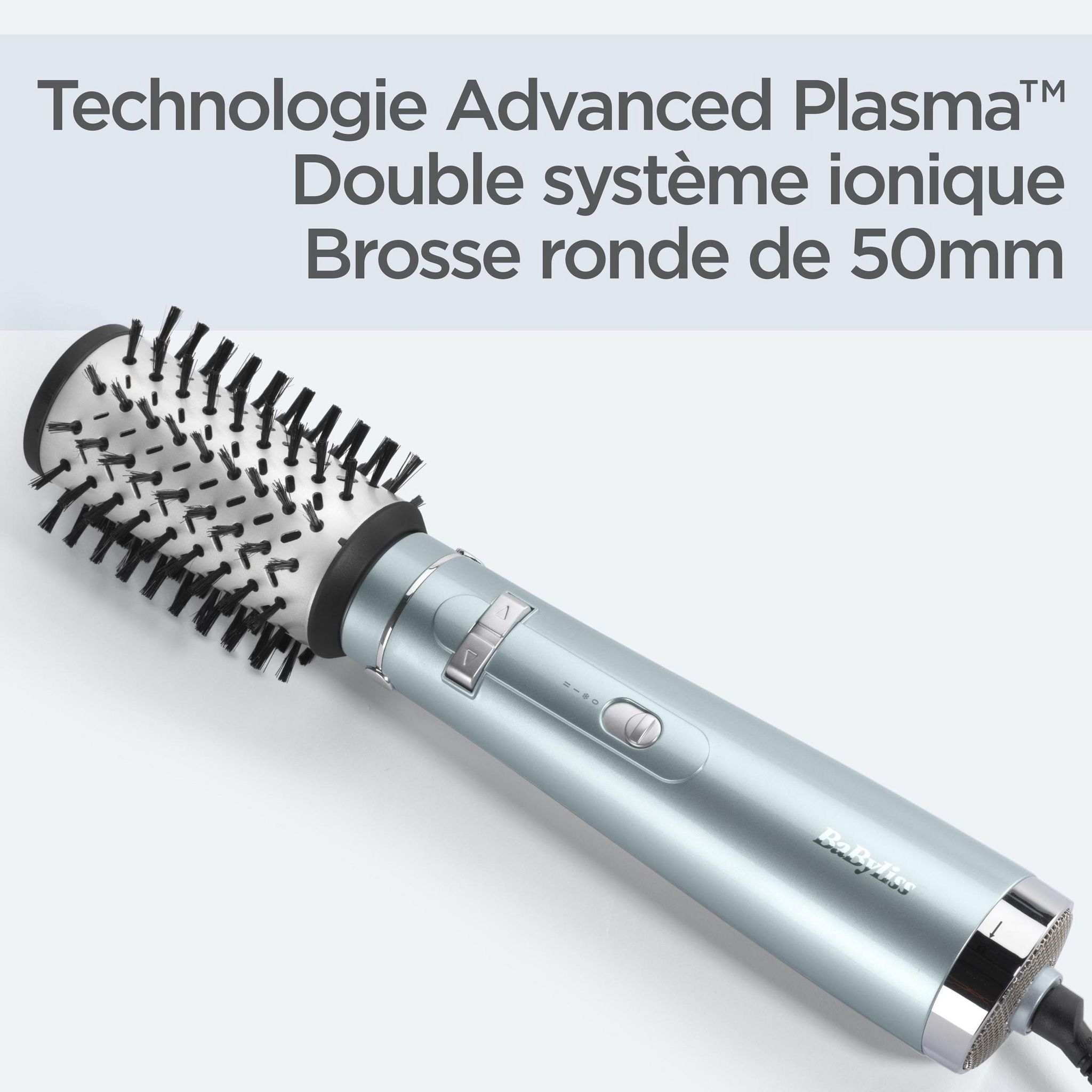 Voir la diapositive 8 : BABYLISS Brosse soufflante Hydro-fusion AS773E - Gris