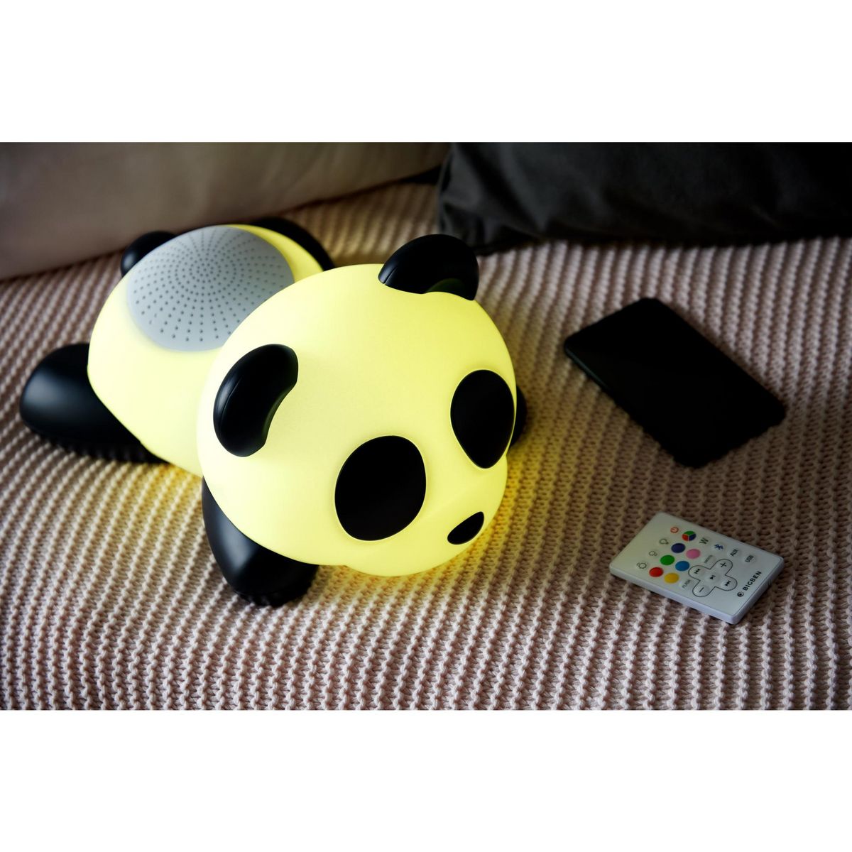 BIGBEN Enceinte portable Bluetooth lumineuse - Noir / blanc - Luminus Panda 2