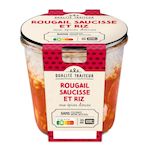 QUALITE TRAITEUR Rougail saucisse et riz aux épices douces 280g