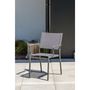 Voir la diapositive 2 : DCB GARDEN Fauteuil de jardin empilable - Textilène et aluminium - Gris Anthracite - STOCKHOLM