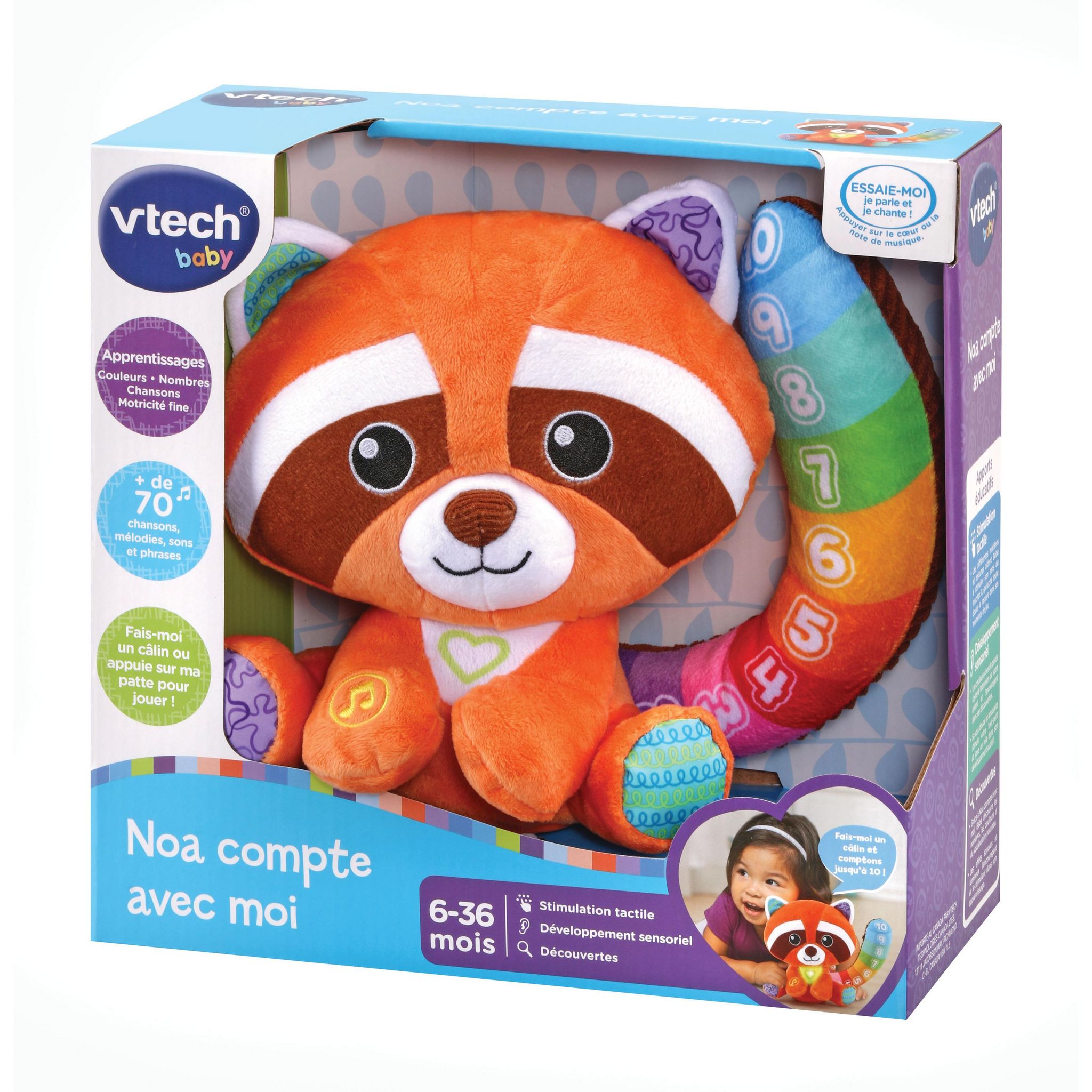 Voir la diapositive 3 : VTECH Peluche interactive - Noa compte avec moi