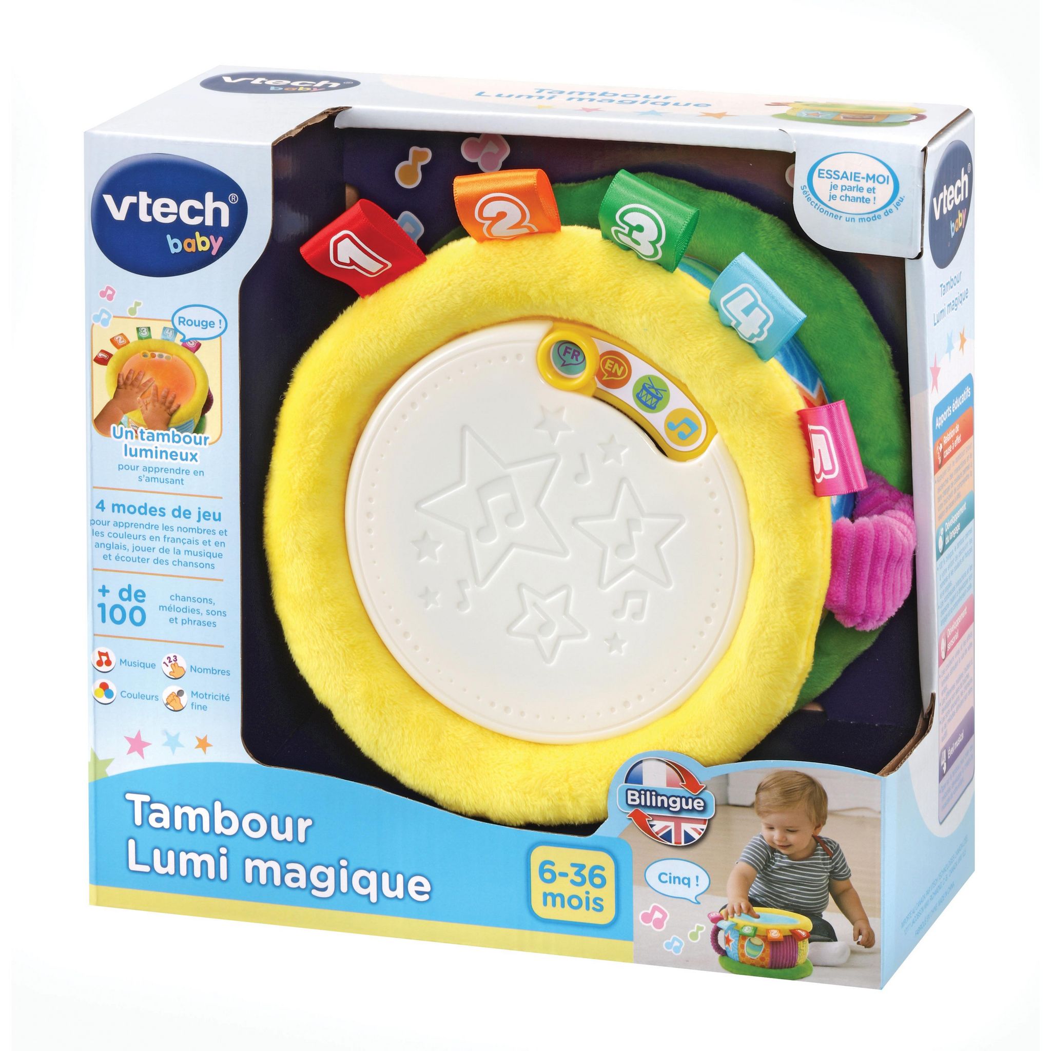 Voir la diapositive 4 : VTECH Tambour Lumi Magique