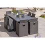Voir la diapositive 2 : DCB GARDEN Salon de jardin encastrable - 8 places - Aluminium - Noir - GARDEN