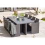 Voir la diapositive 11 : DCB GARDEN Salon de jardin encastrable - 8 places - Aluminium - Noir - GARDEN