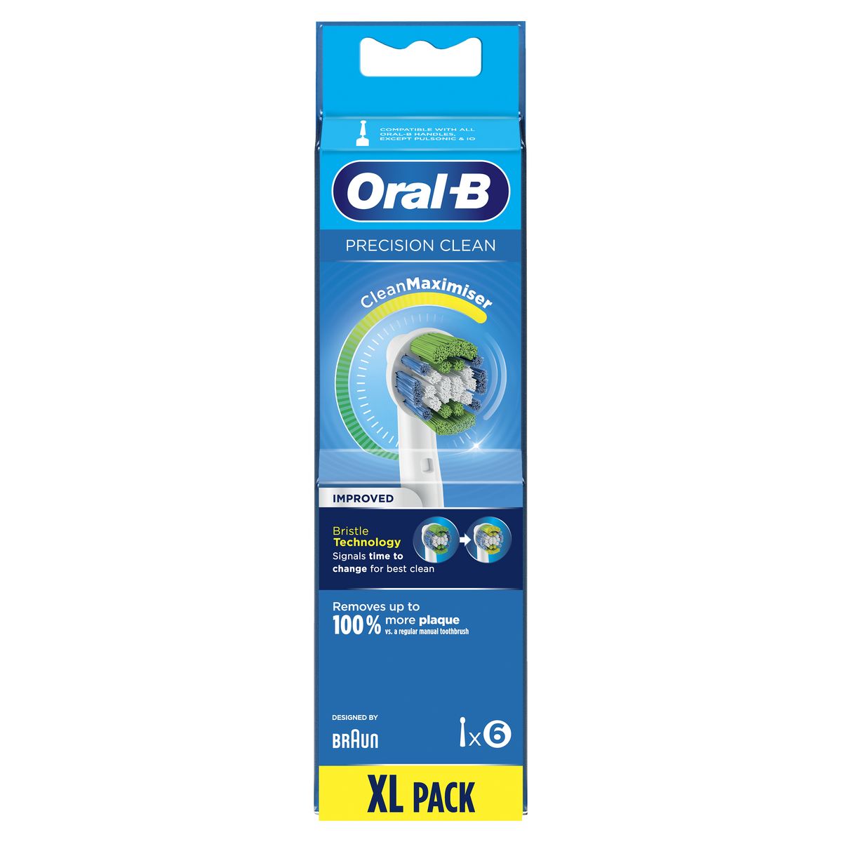 ORAL-B Lot de 6 brossettes Précision Clean - Blanc