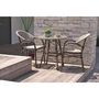 Voir la diapositive 3 : DCB GARDEN Fauteuil de jardin empilable - Aluminium - USHAIA