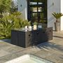 Voir la diapositive 3 : DCB GARDEN Salon de jardin encastrable - 8 places - PVC - Noir