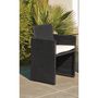 Voir la diapositive 5 : DCB GARDEN Salon de jardin encastrable - 8 places - PVC - Noir