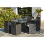 Voir la diapositive 7 : DCB GARDEN Salon de jardin encastrable - 8 places - PVC - Noir