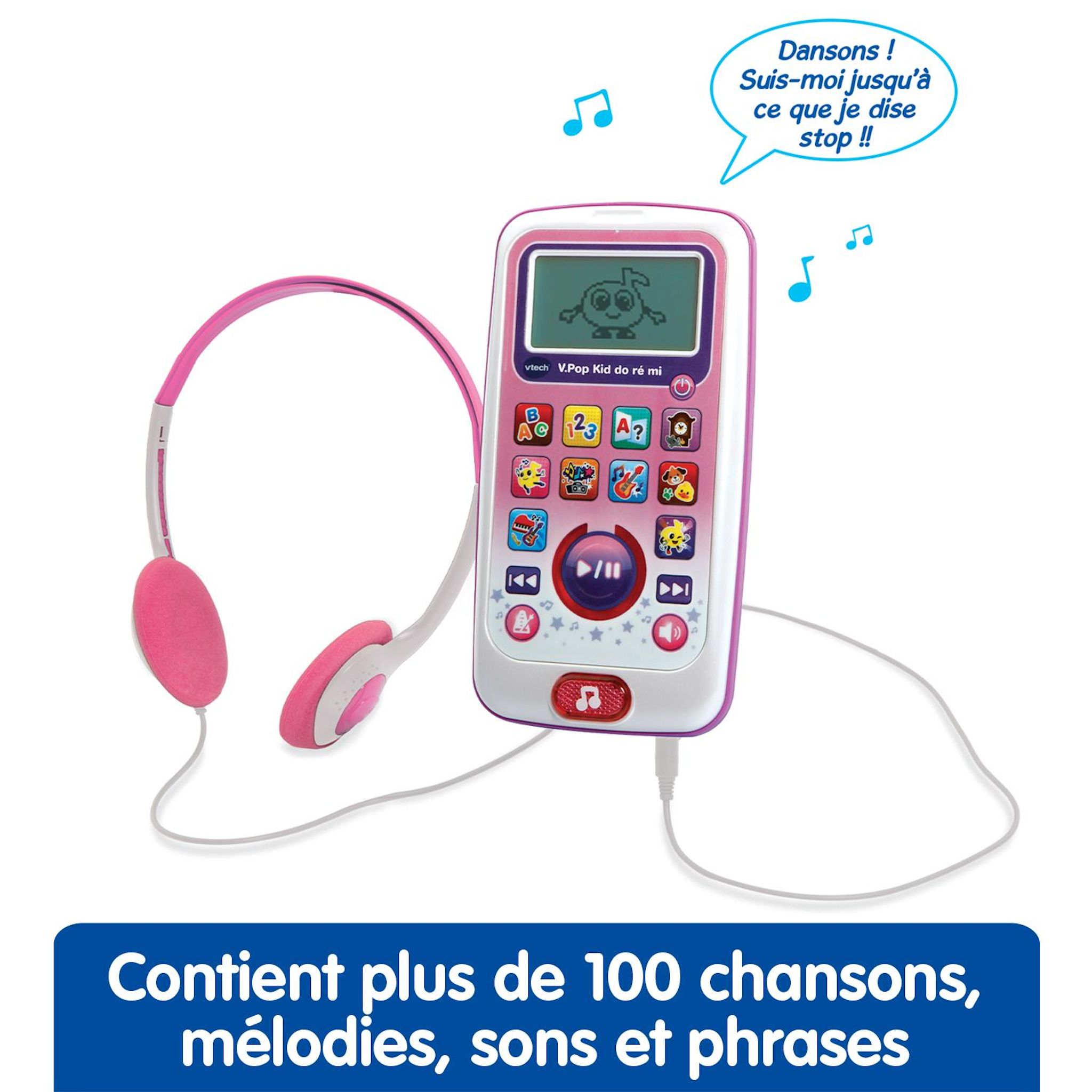 Voir la diapositive 4 : VTECH V Pod Kid DO RE MI - Rose