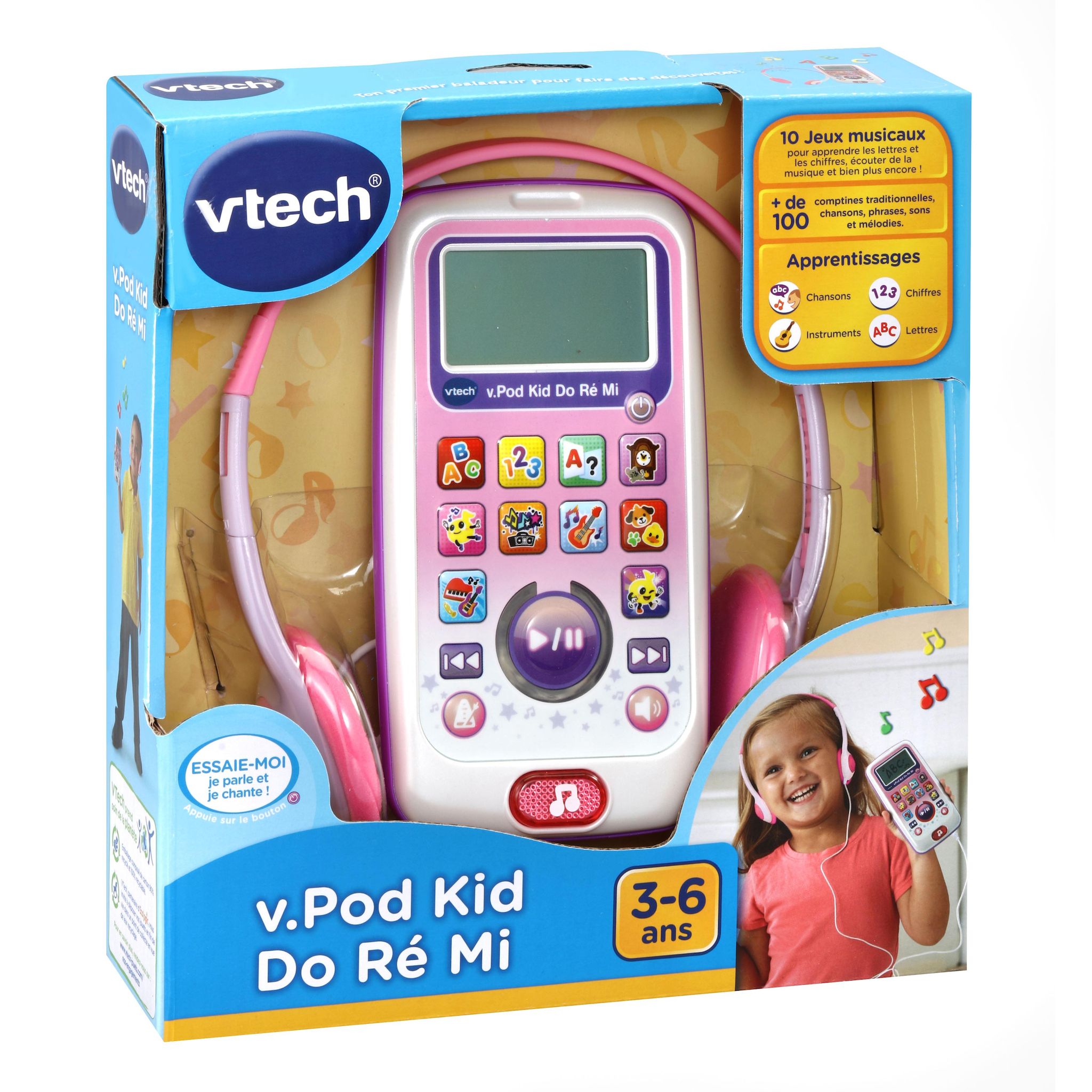 Voir la diapositive 7 : VTECH V Pod Kid DO RE MI - Rose