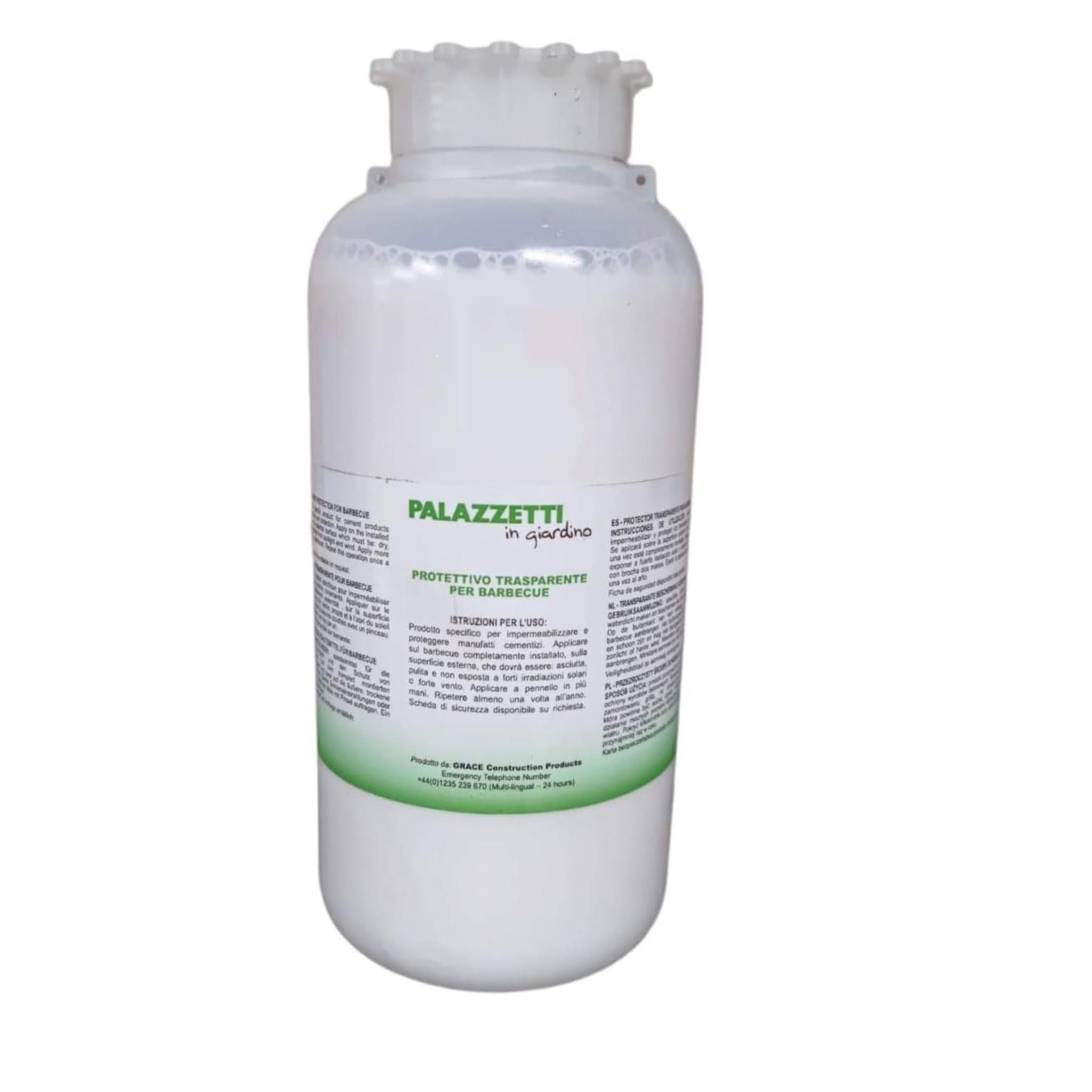 Voir la diapositive 2 : PALAZZETTI Liquide hydrofuge de protection 1L pour barbecue en pierre
