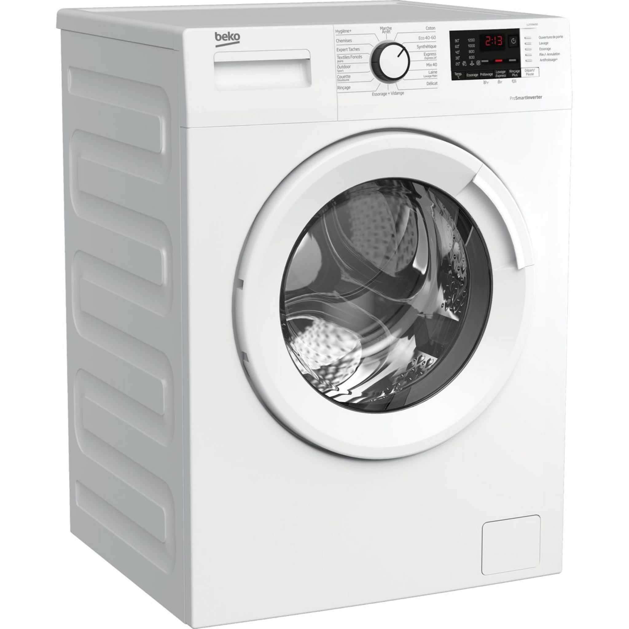 Voir la diapositive 2 : BEKO Lave linge hublot LLF09W10, 9 kg, 1200 T/min