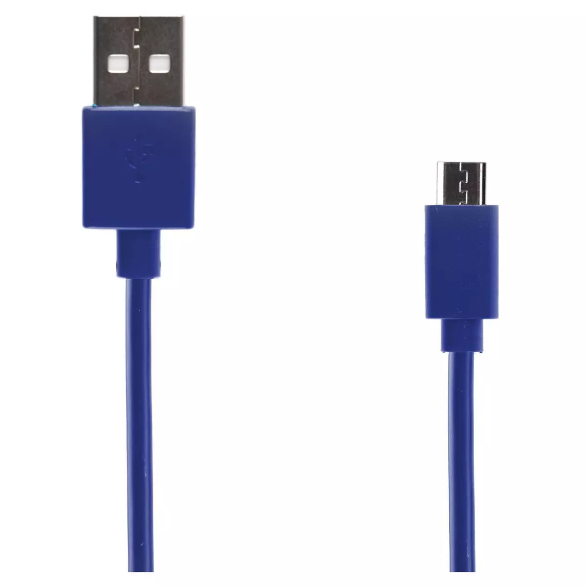 QILIVE Câble de charge USB vers Micro USB - Mâle/mâle - 1.2 m - Bleu