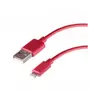 QILIVE Câble de charge et de synchronisation USB vers Lightning - Mâle/mâle - 1.2 m - Rouge