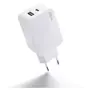 QILIVE Adaptateur Chargeur USB / USB-C - Blanc