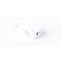 Voir la diapositive 2 : QILIVE Adaptateur Chargeur USB / USB-C - Blanc
