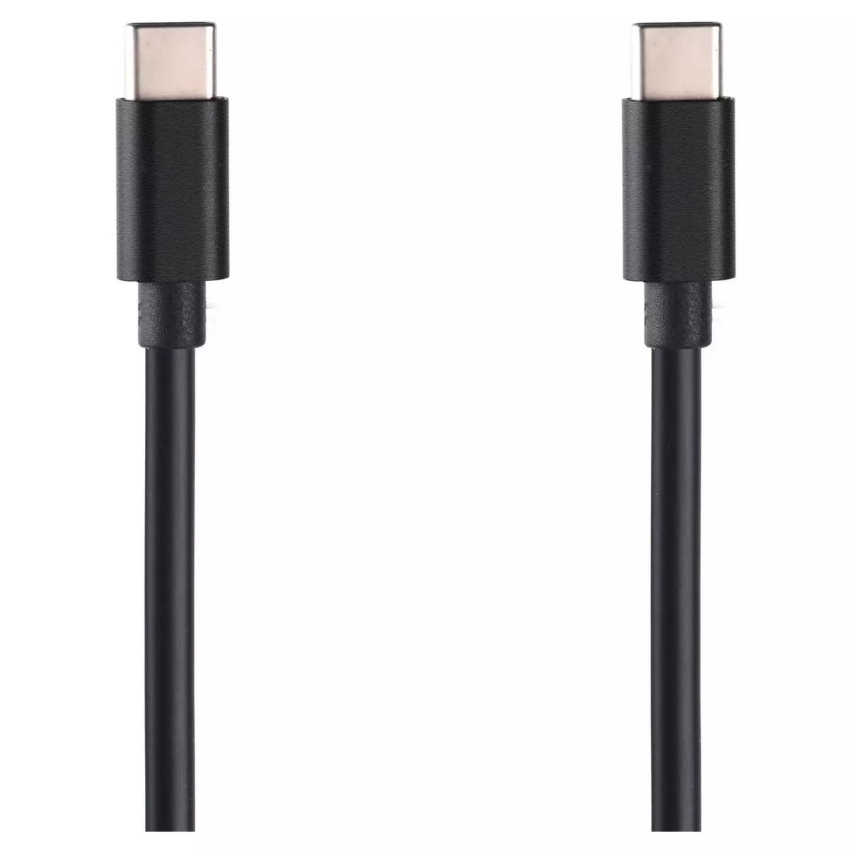 QILIVE Câble de charge USB-C vers USB-C - Mâle/mâle - 1.2 m - Noir