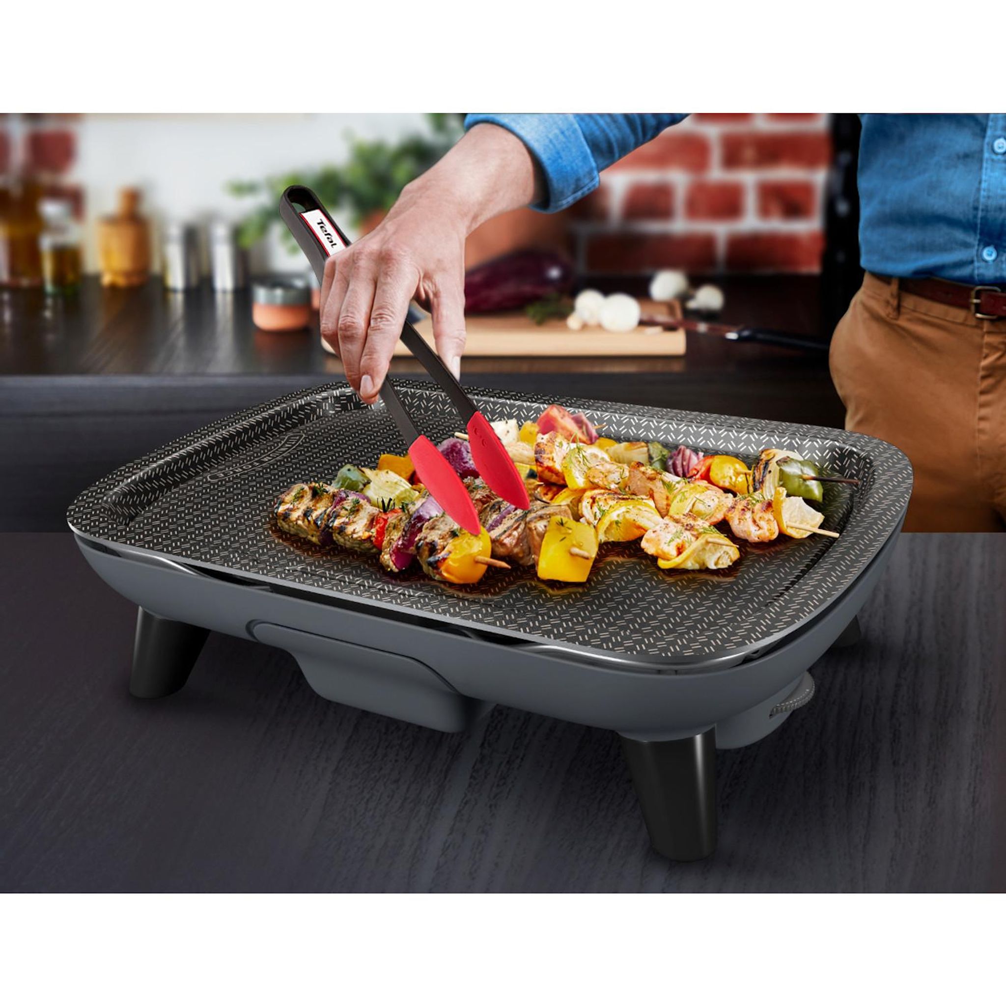 Voir la diapositive 3 : TEFAL Plancha électrique CB657001 - Noir