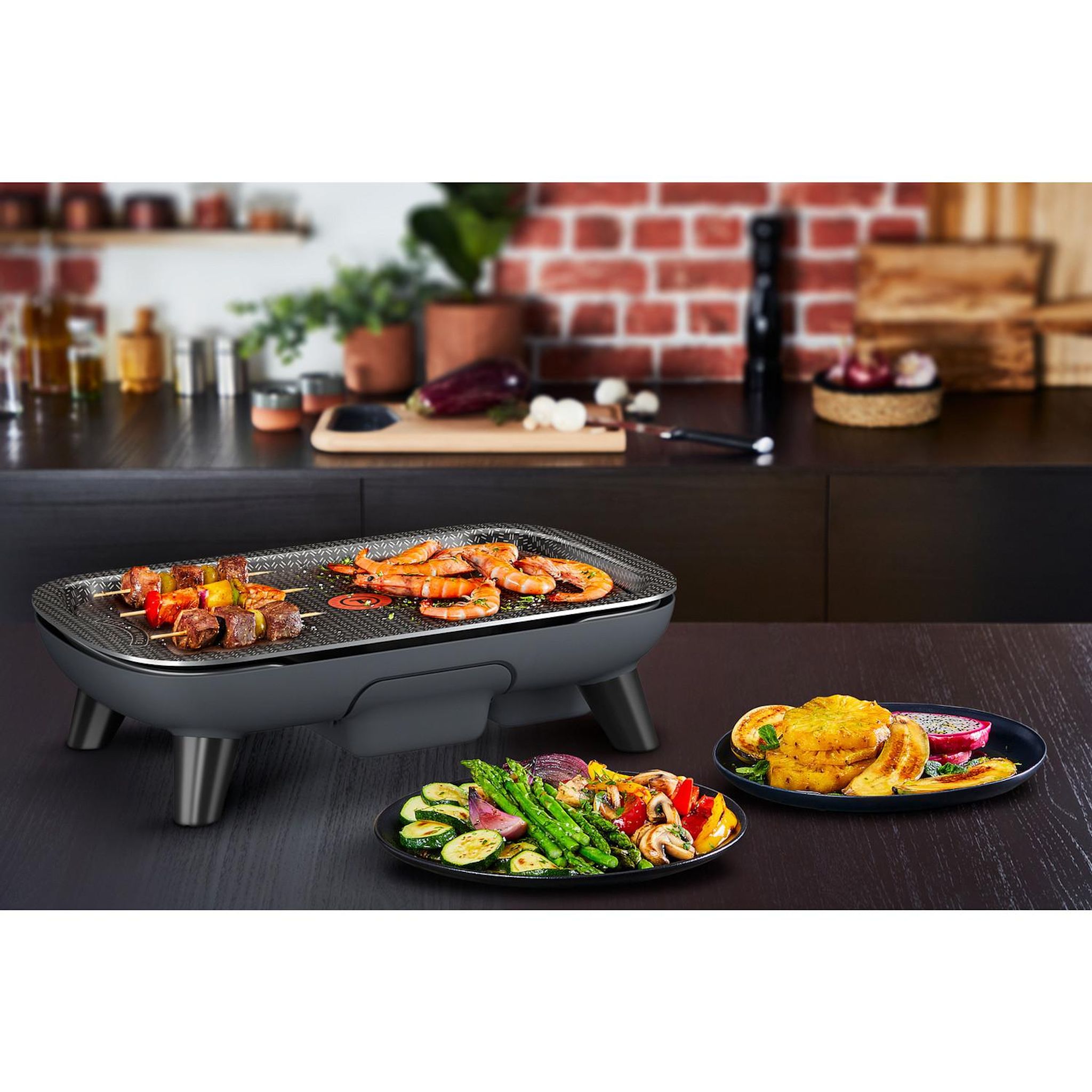 Voir la diapositive 4 : TEFAL Plancha électrique CB657001 - Noir