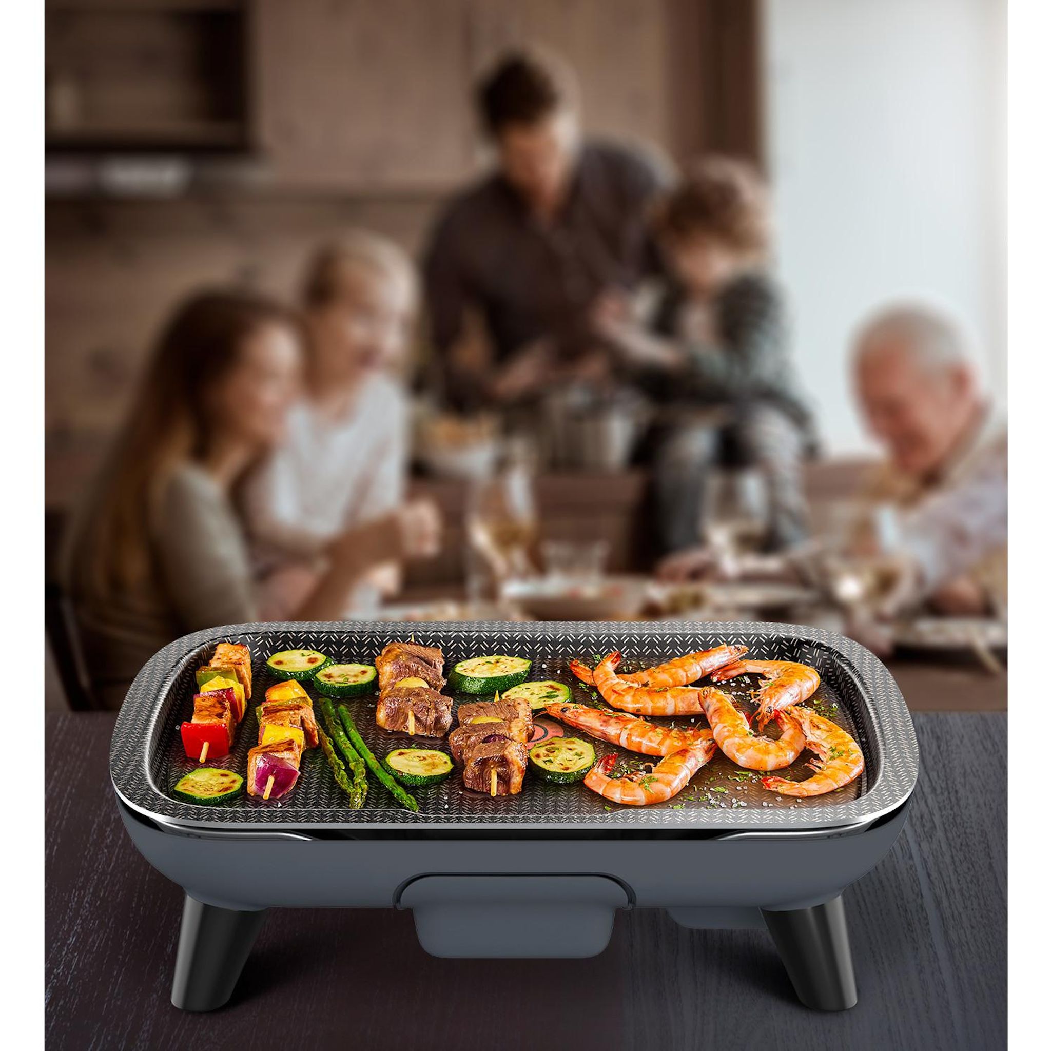 Voir la diapositive 5 : TEFAL Plancha électrique CB657001 - Noir