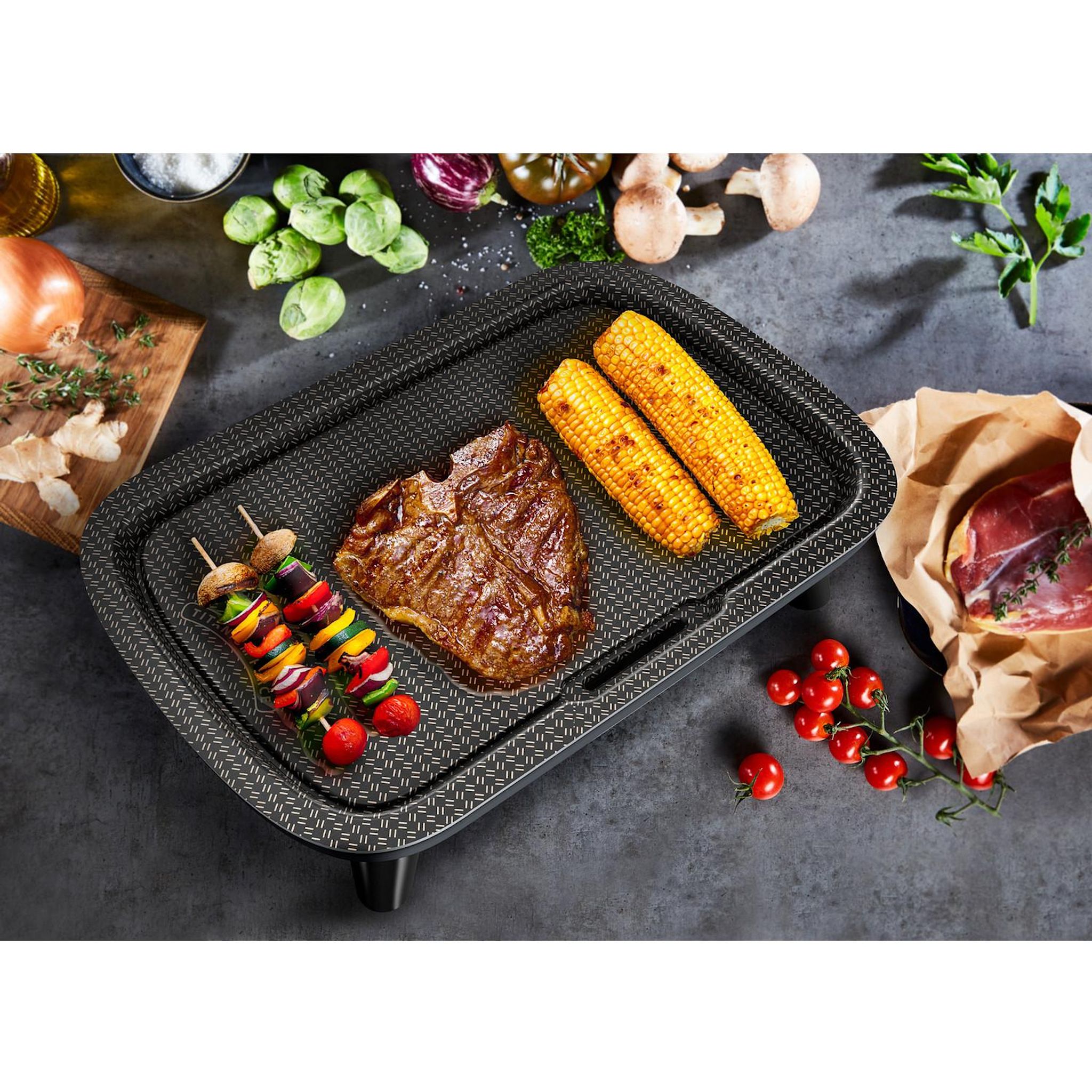 Voir la diapositive 6 : TEFAL Plancha électrique CB657001 - Noir