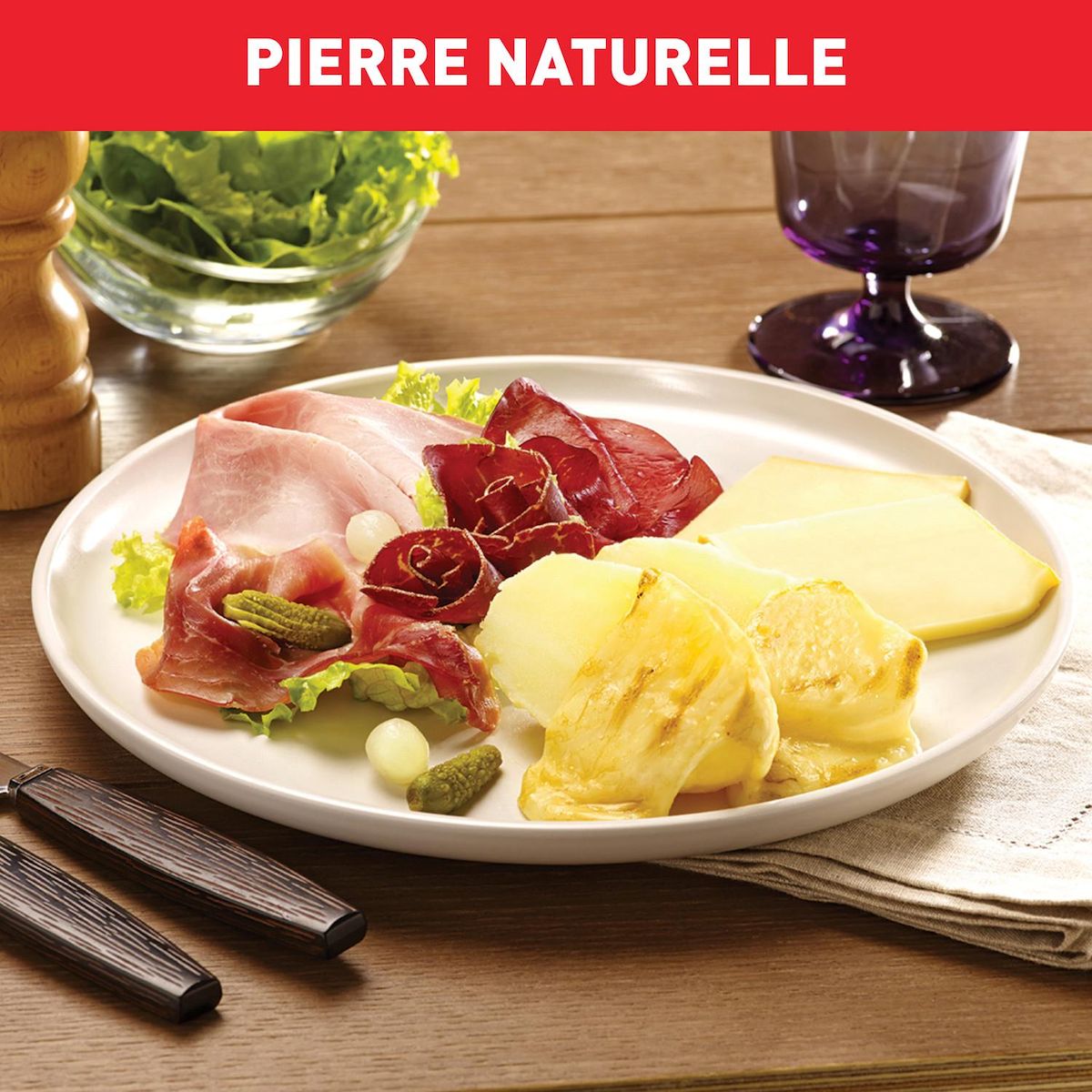 TEFAL Appareil à raclette 10 personnes PR457B12 - Gris