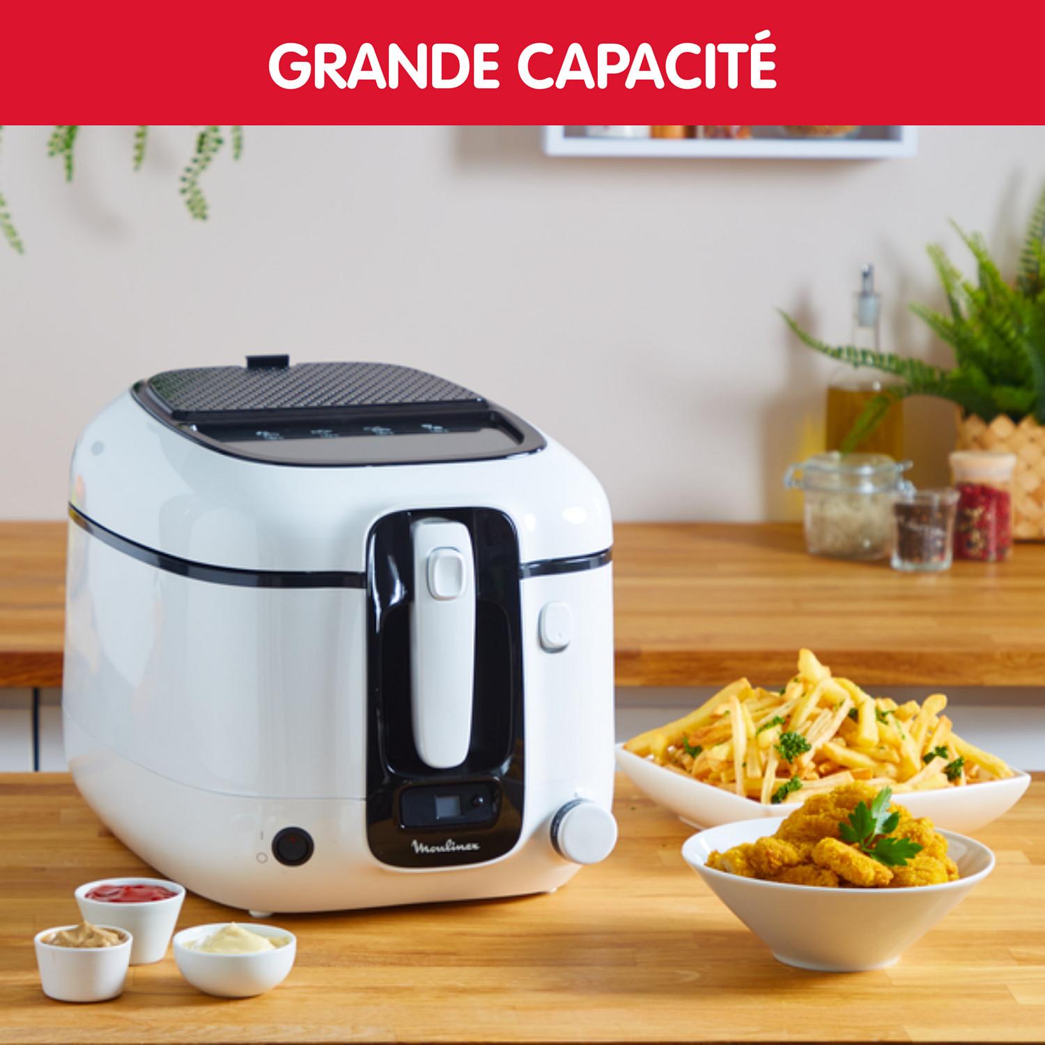 Voir la diapositive 3 : MOULINEX Friteuse électrique Uno AM314010 - Blanc
