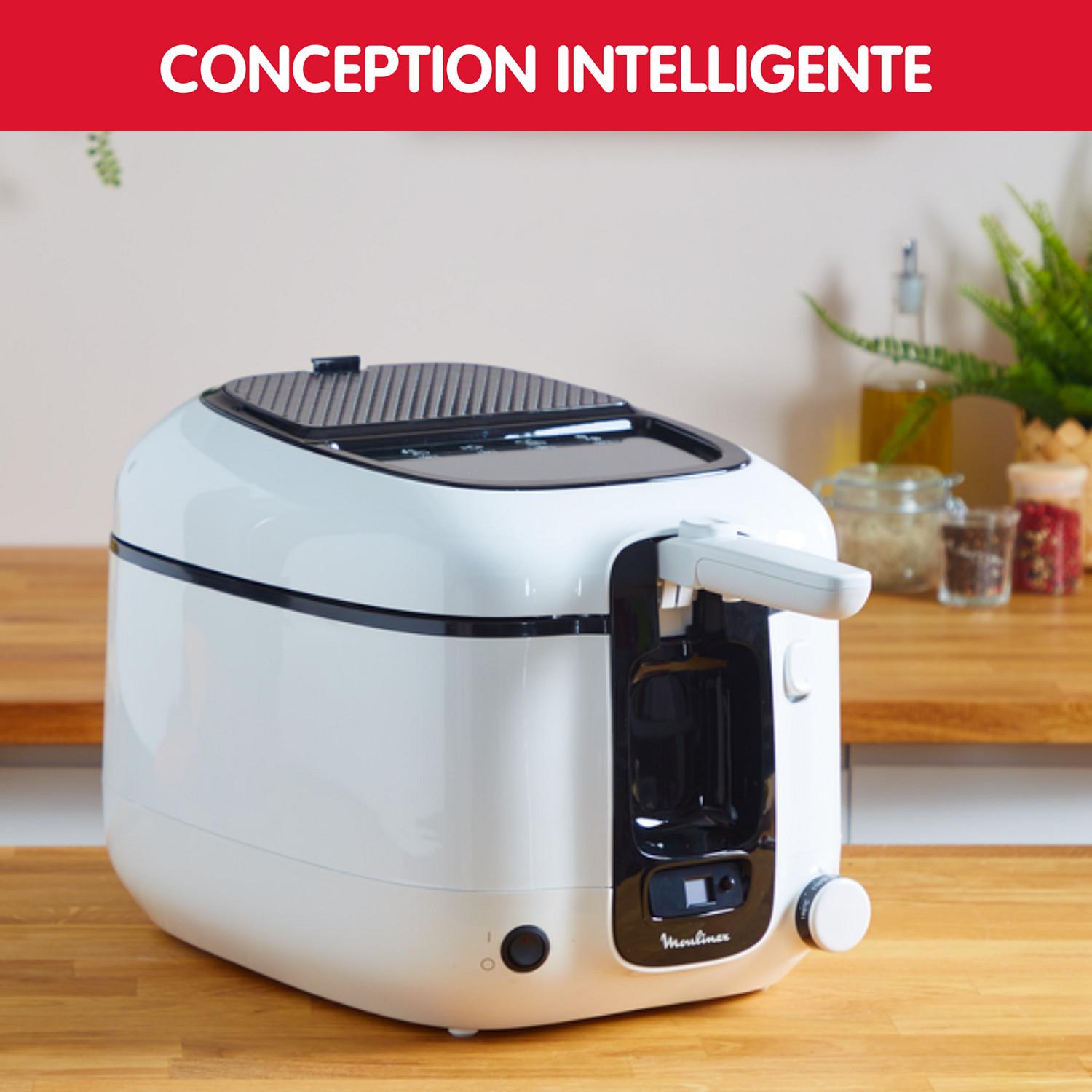 Voir la diapositive 5 : MOULINEX Friteuse électrique Uno AM314010 - Blanc