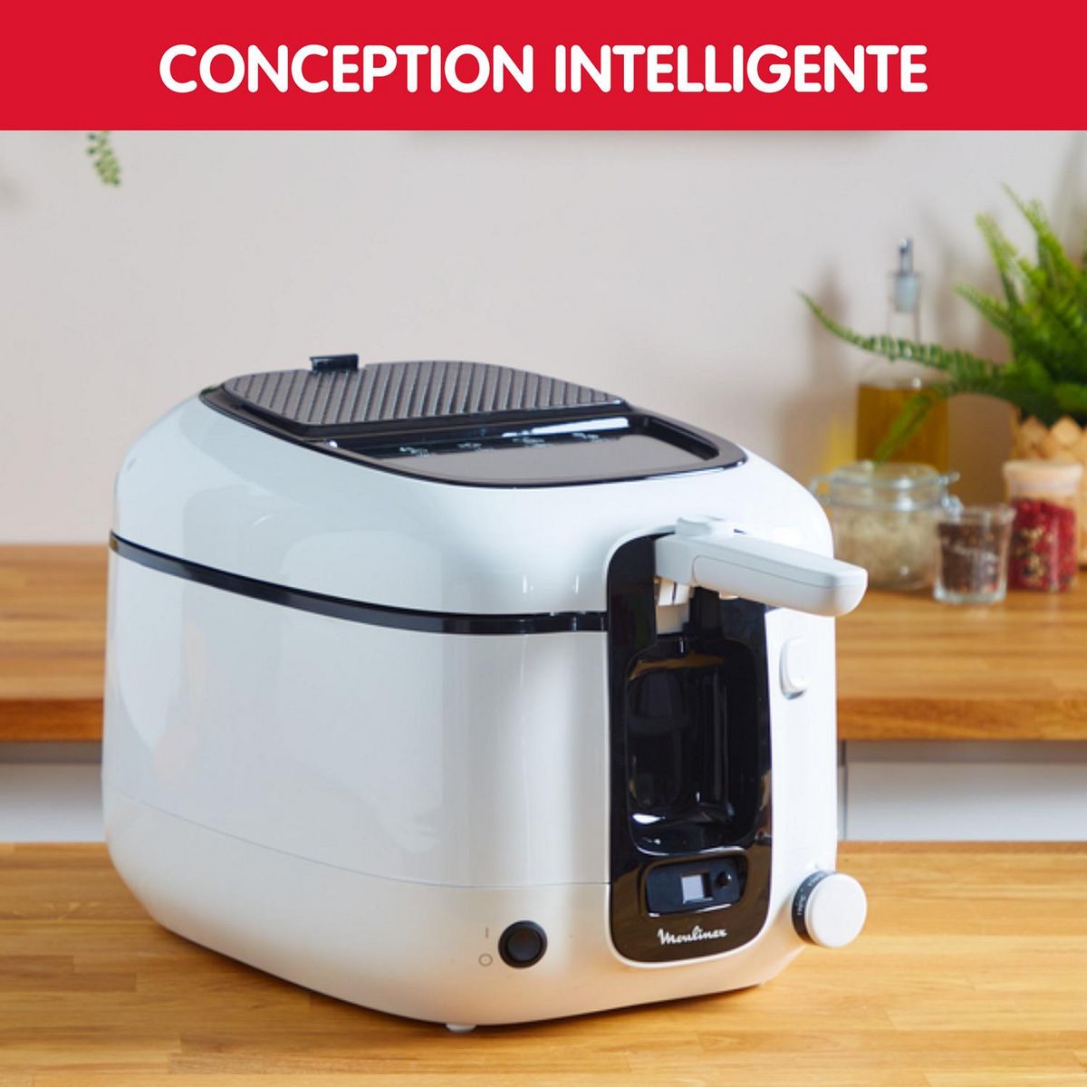 MOULINEX Friteuse électrique Uno AM314010 - Blanc