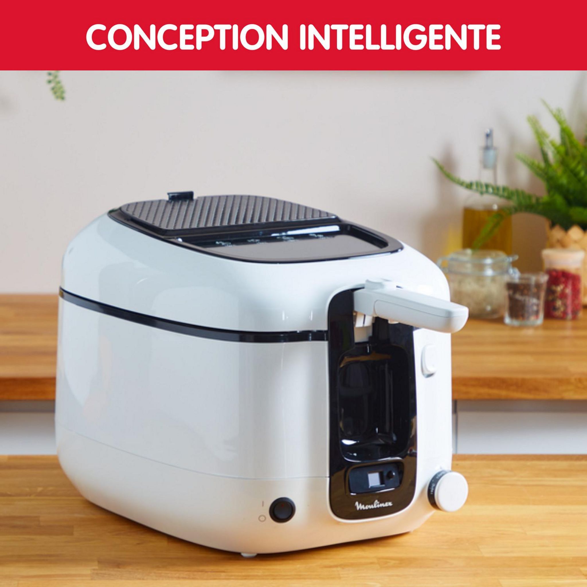 Voir la diapositive 5 : MOULINEX Friteuse électrique Uno AM314010 - Blanc