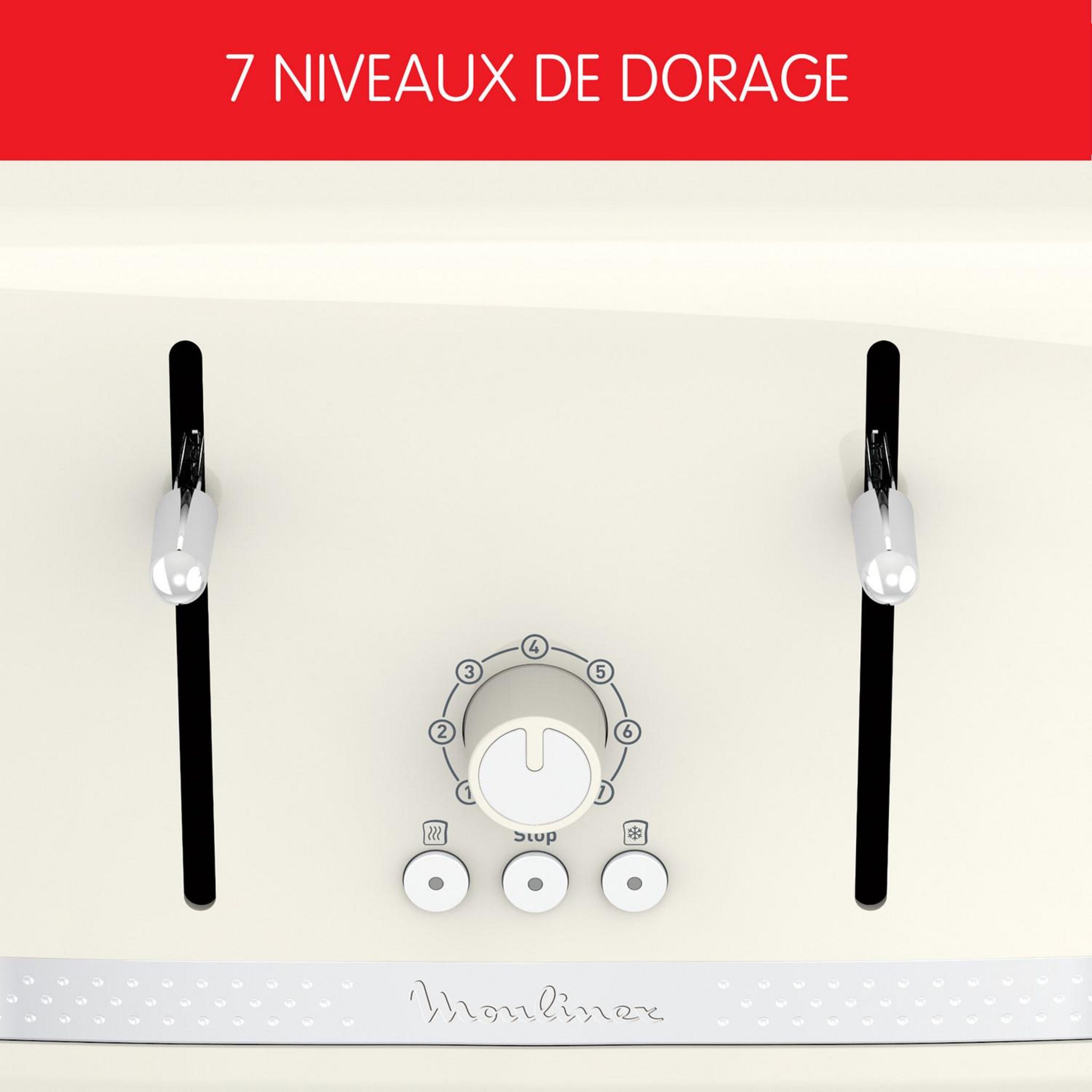 Voir la diapositive 2 : MOULINEX Grille-pain Soleil LT305A10 - Ivoire