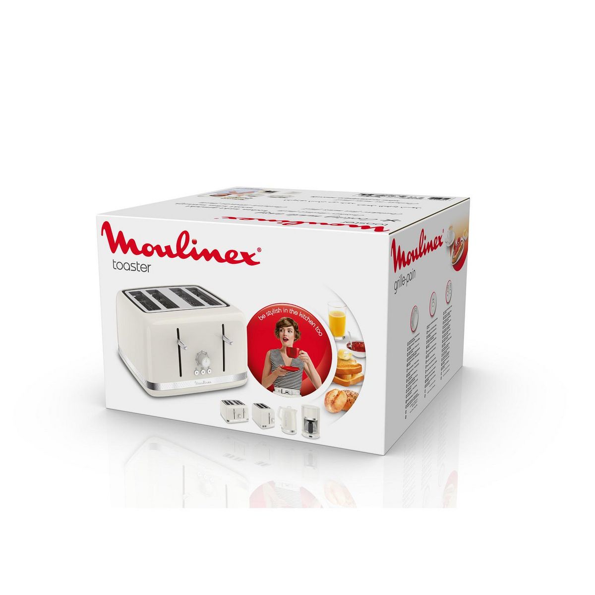 MOULINEX Grille-pain Soleil LT305A10 - Ivoire