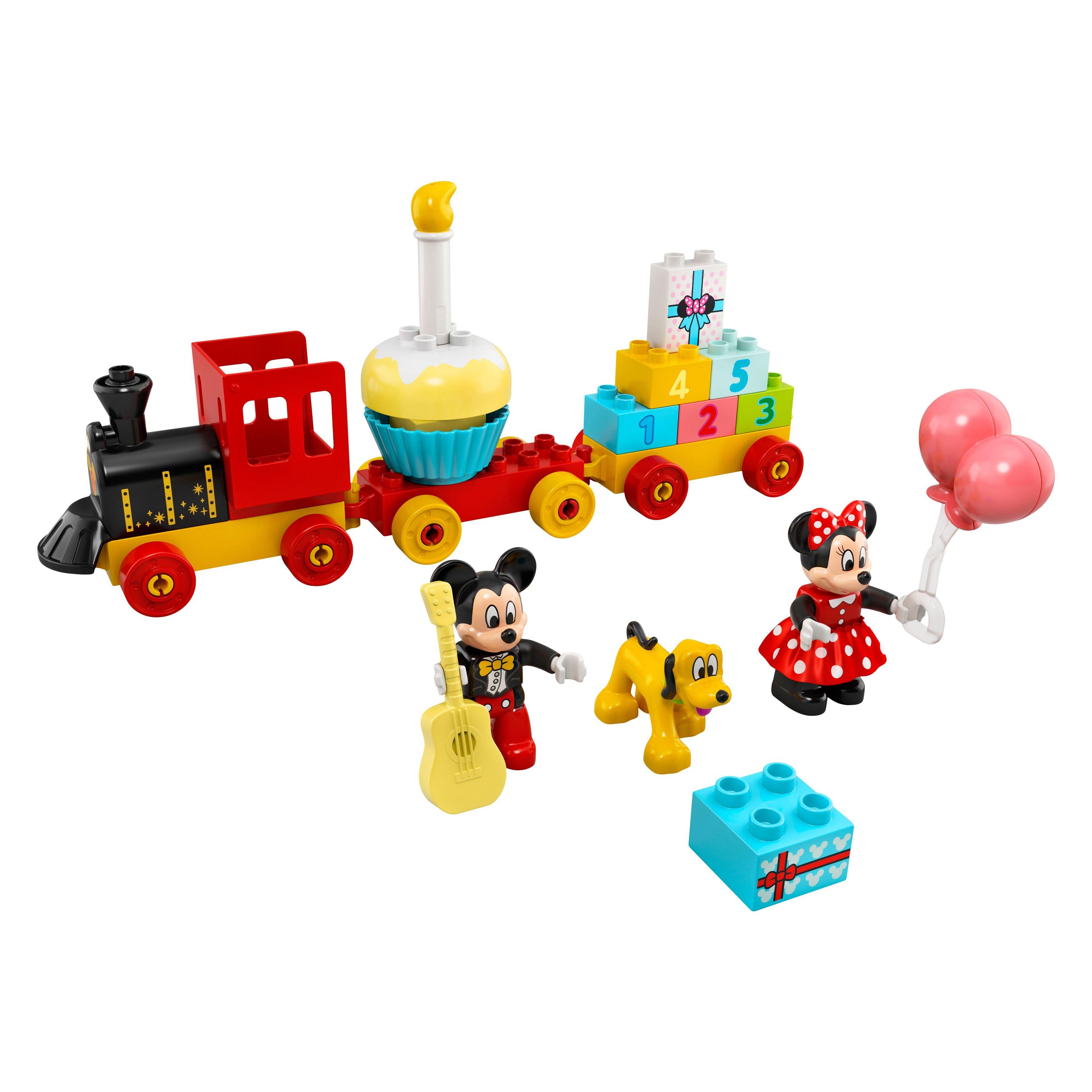 Voir la diapositive 2 : LEGO DUPLO | Disney 10941 Le Train d’Anniversaire de Mickey et Minnie  - Jouet Éducatif
