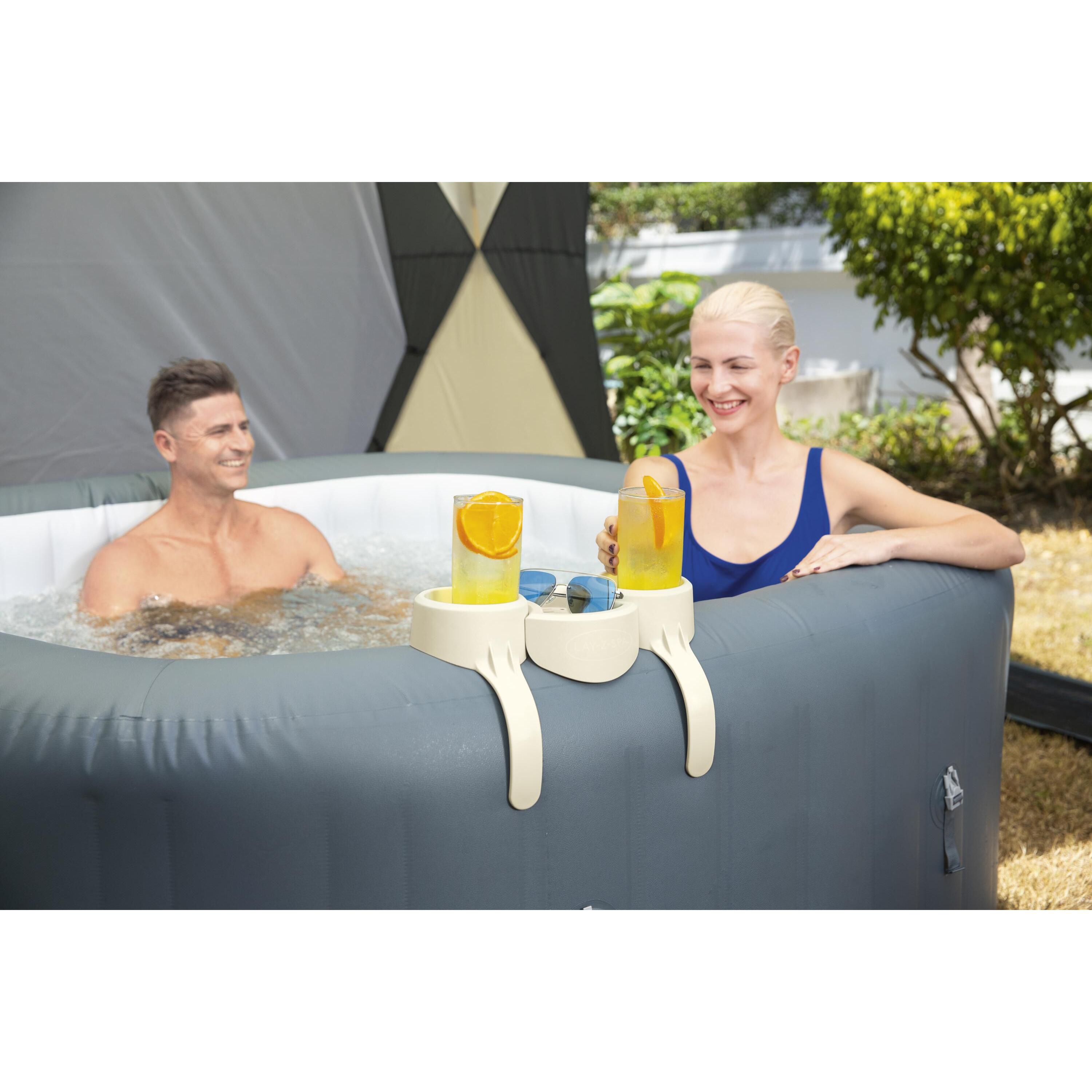 Voir la diapositive 5 : BESTWAY Porte-gobelets Lay-Z-Spa