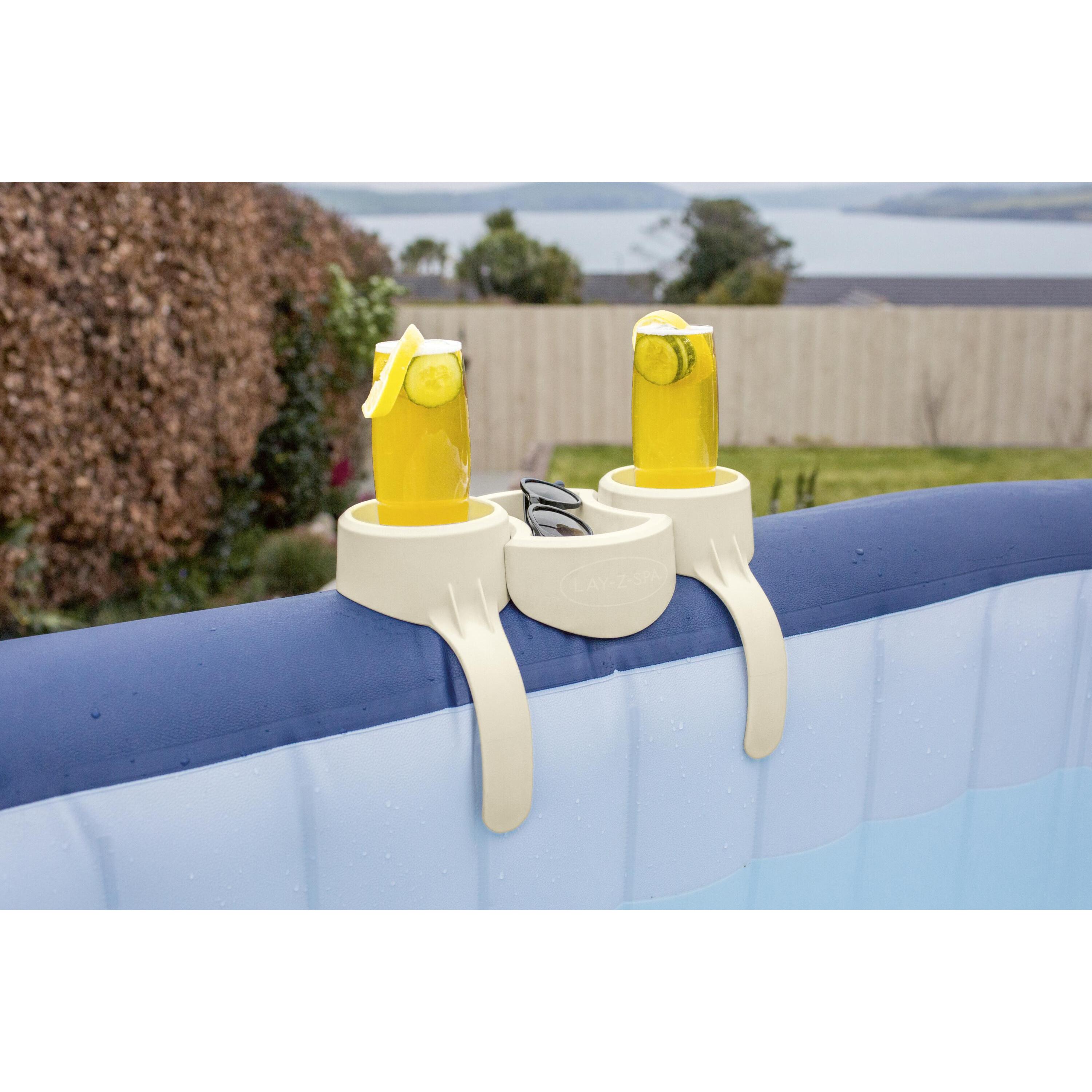 Voir la diapositive 7 : BESTWAY Porte-gobelets Lay-Z-Spa