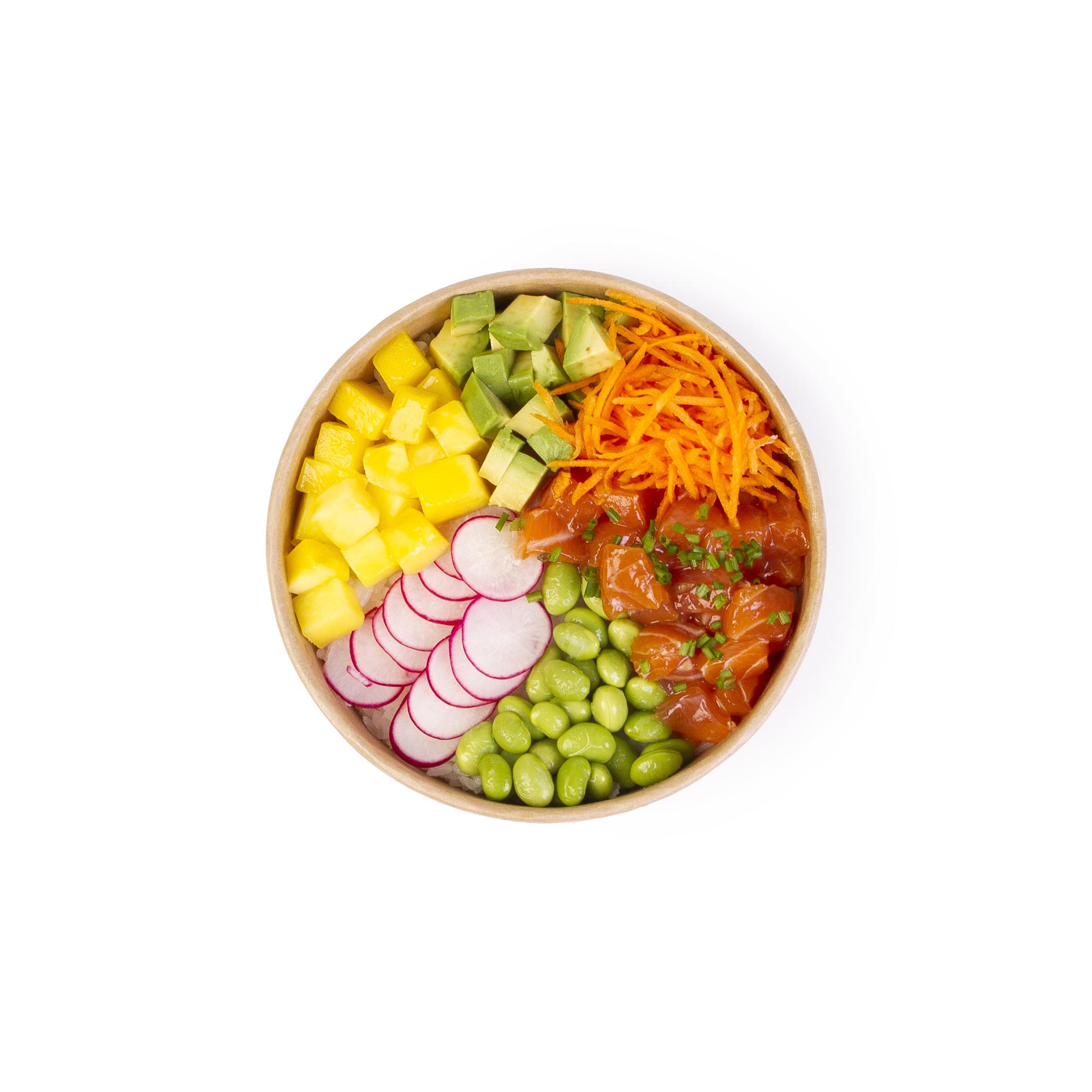 Voir la diapositive 2 : MON CHEF SUSHI Poke saumon sauvage mangue 450g